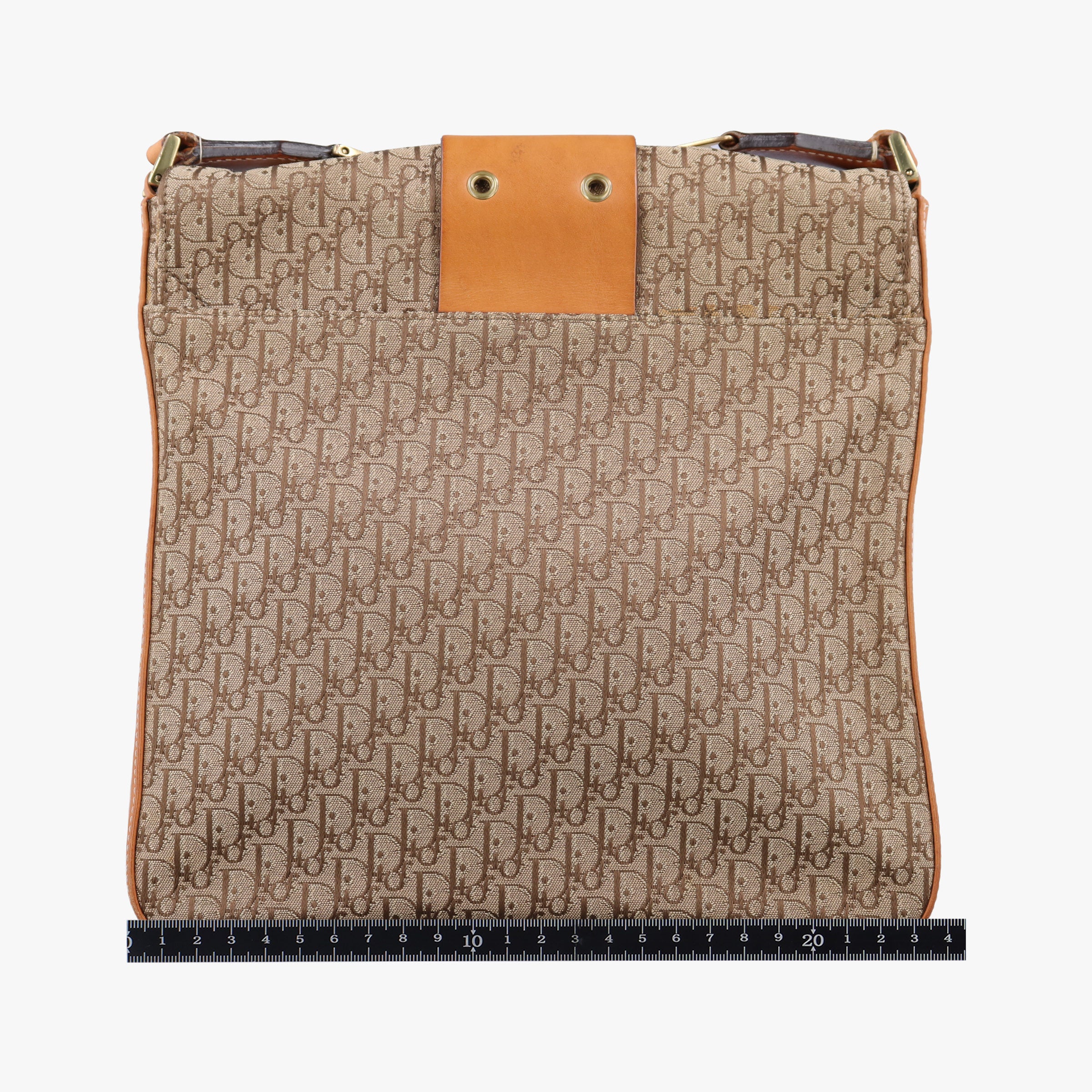 Vintage Christian Dior Street Chic Brown canvasxleather  shoulderbag | stylenewstar