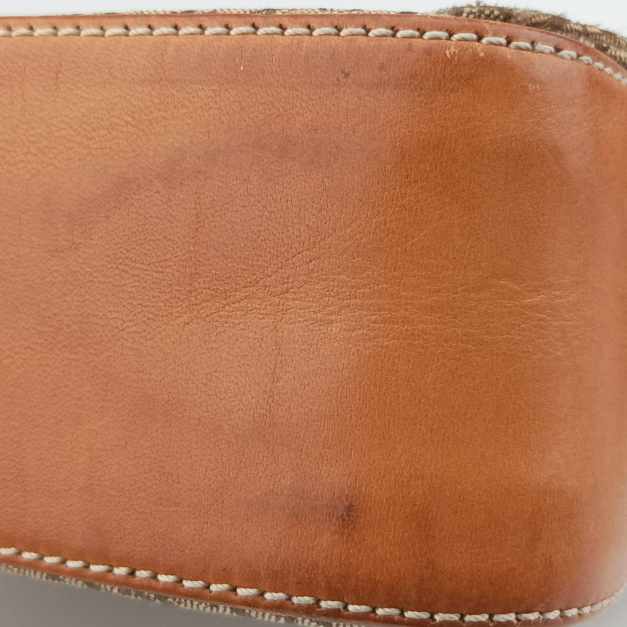 Vintage Christian Dior Street Chic Brown canvasxleather  shoulderbag | stylenewstar