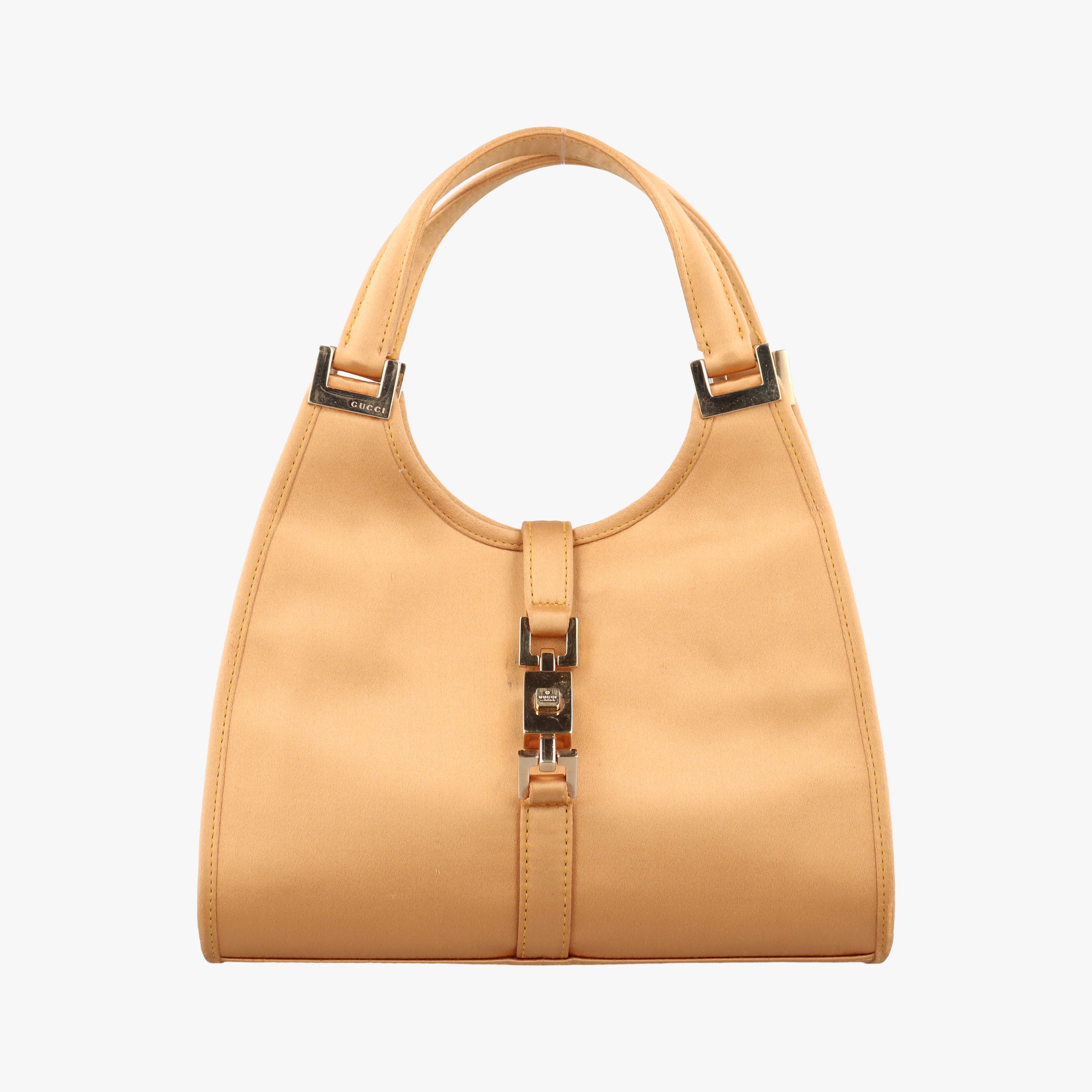 Secondhand Gucci Jackie Golden silk  handbag | stylenewstar