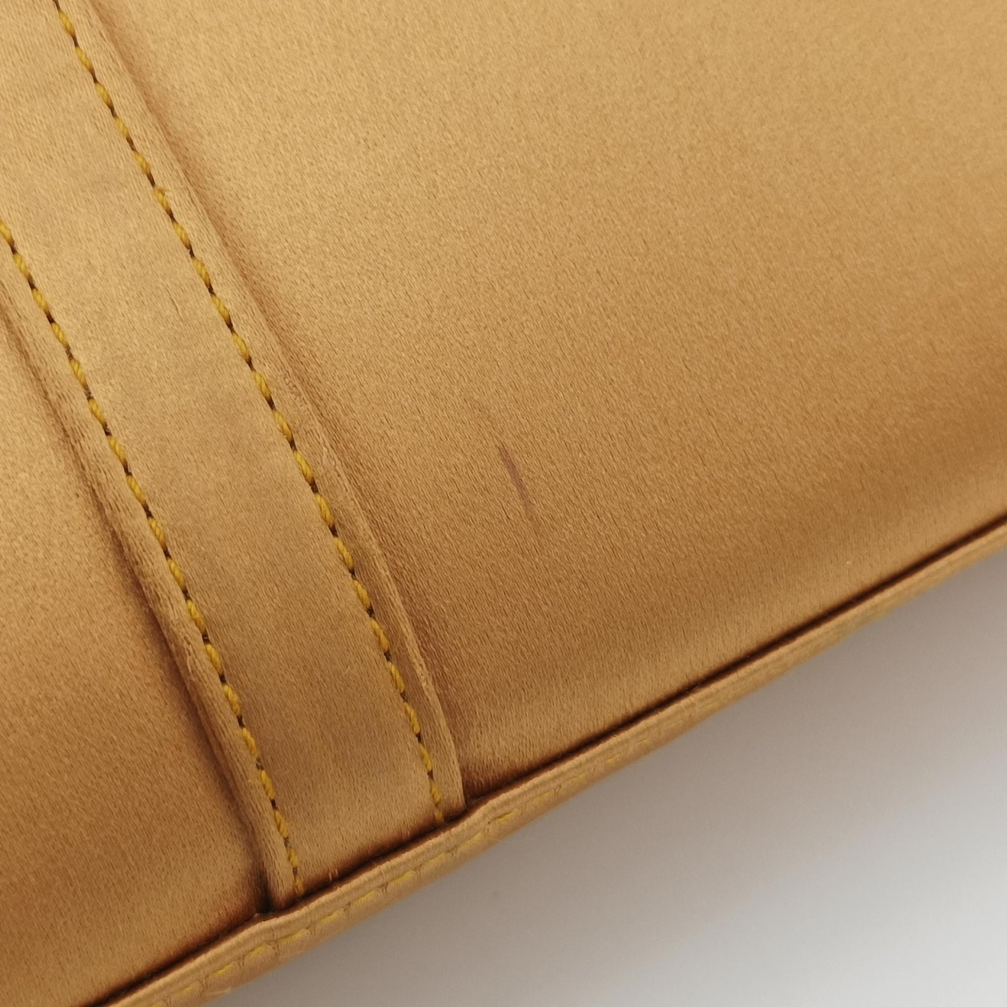 Secondhand Gucci Jackie Golden silk  handbag | stylenewstar