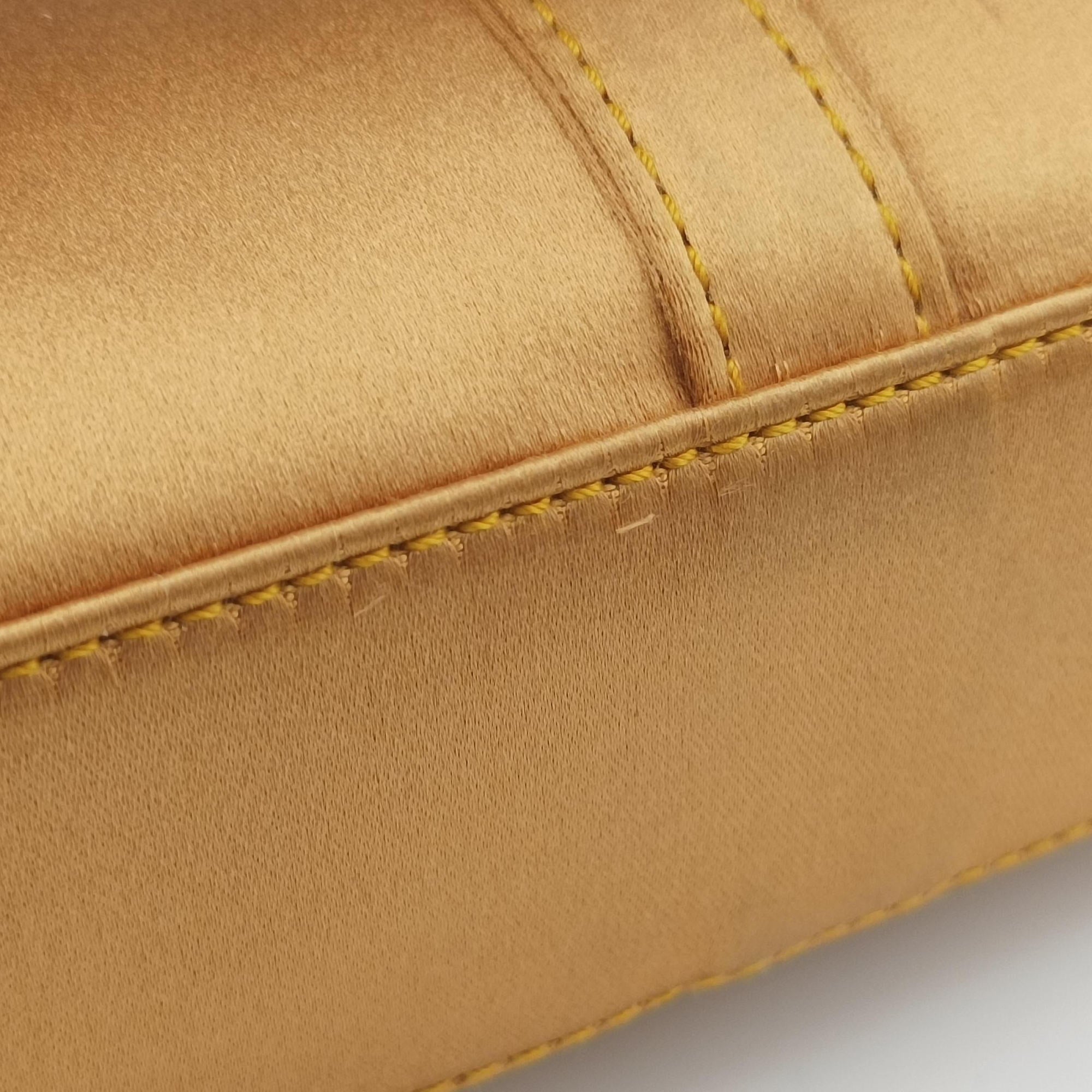 Secondhand Gucci Jackie Golden silk  handbag | stylenewstar