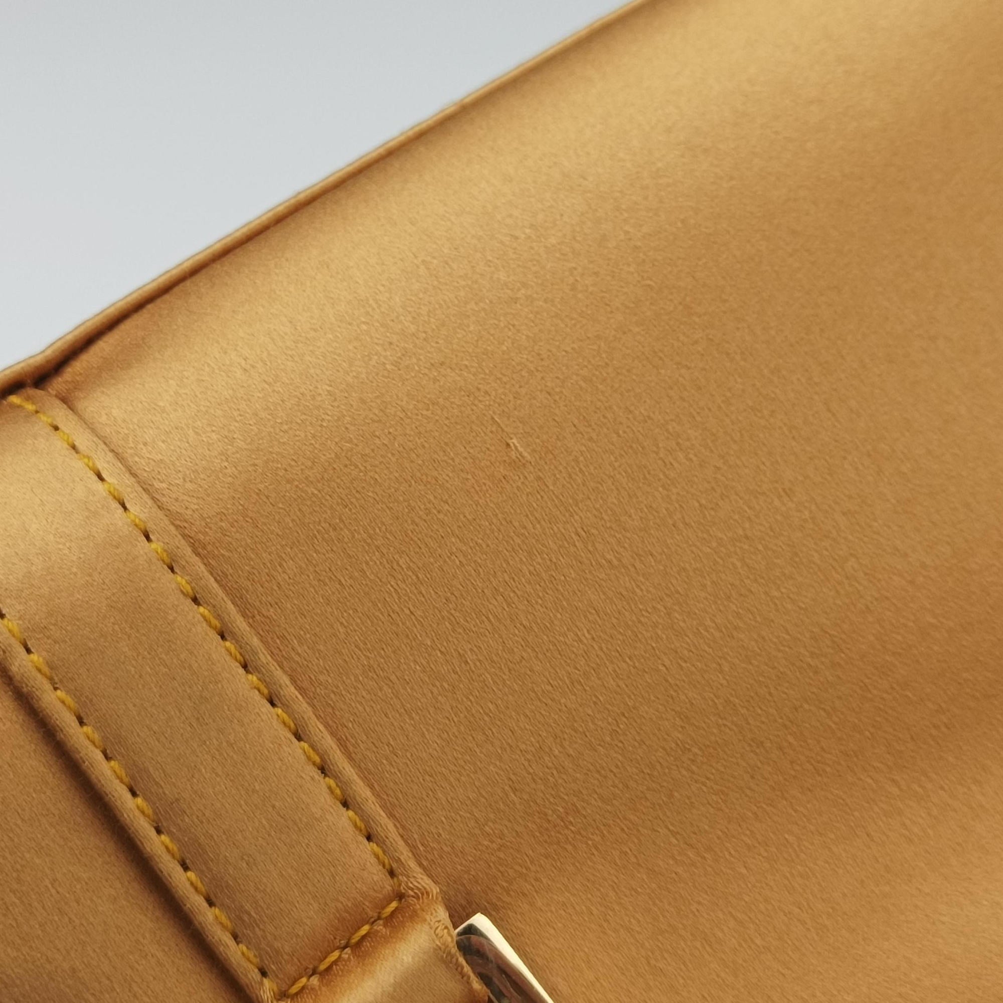 Secondhand Gucci Jackie Golden silk  handbag | stylenewstar
