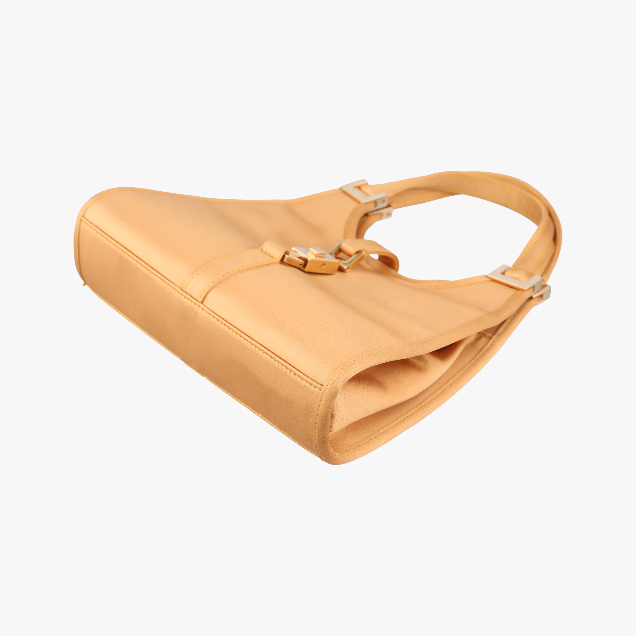 Secondhand Gucci Jackie Golden silk  handbag | stylenewstar