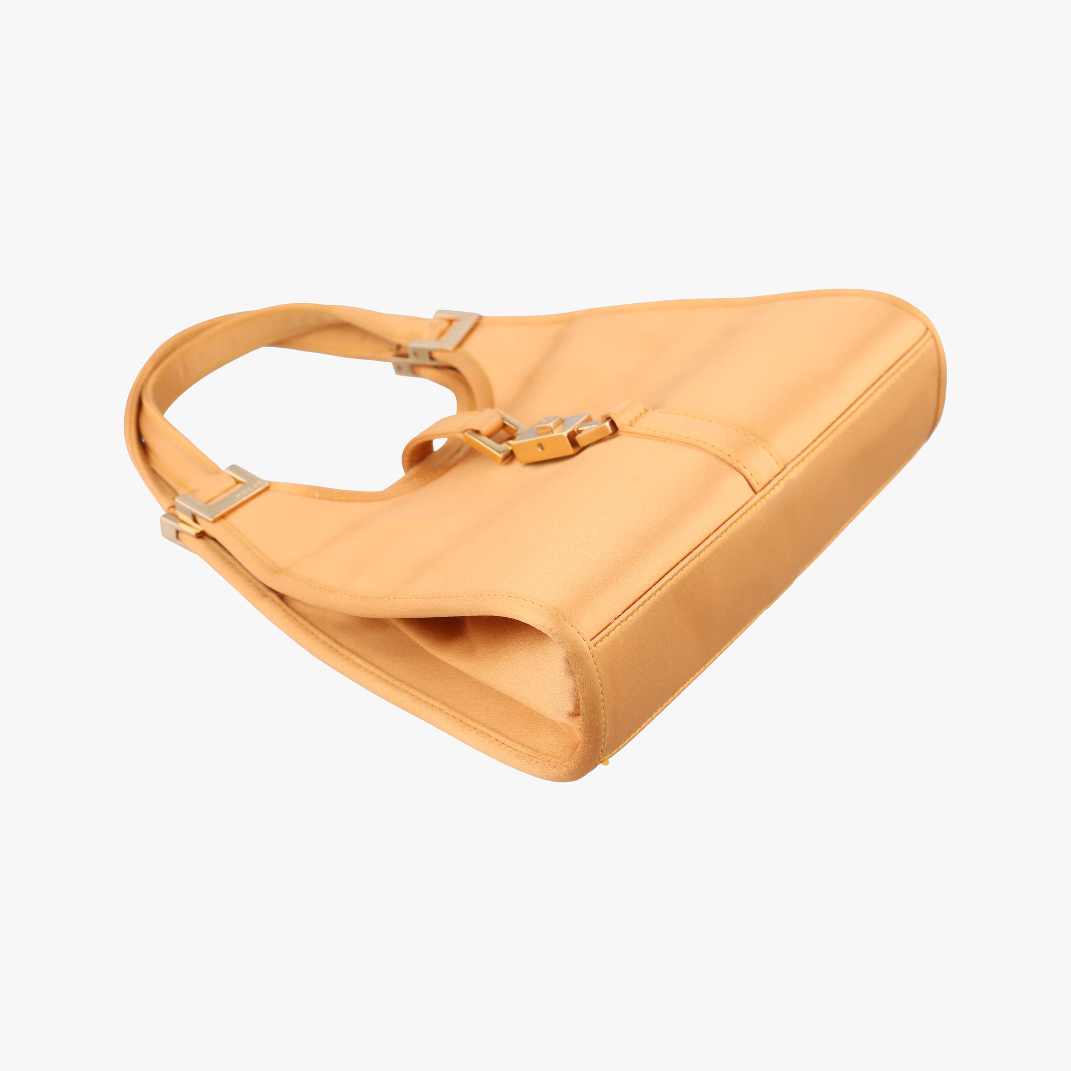Secondhand Gucci Jackie Golden silk  handbag | stylenewstar