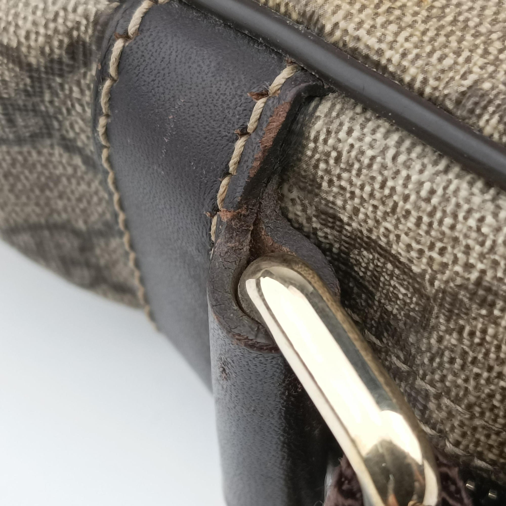 Pre-owned Gucci GG Supreme Messenger Beige×Brown PVC coated canvas×leather 201443 shoulderbag | stylenewstar