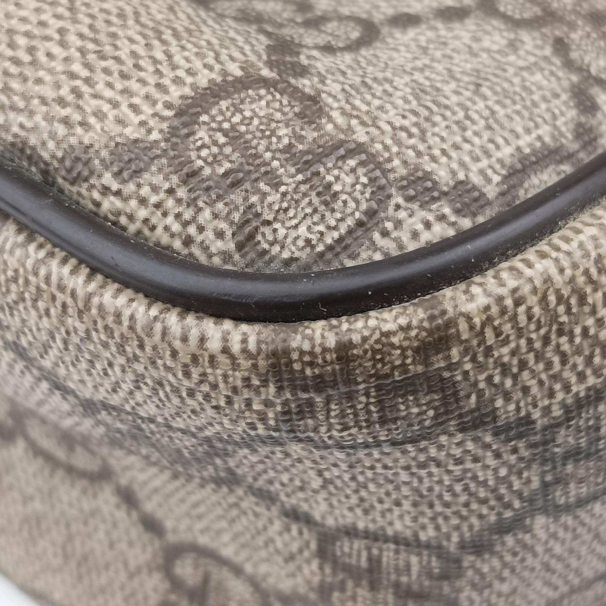 Pre-owned Gucci GG Supreme Messenger Beige×Brown PVC coated canvas×leather 201443 shoulderbag | stylenewstar