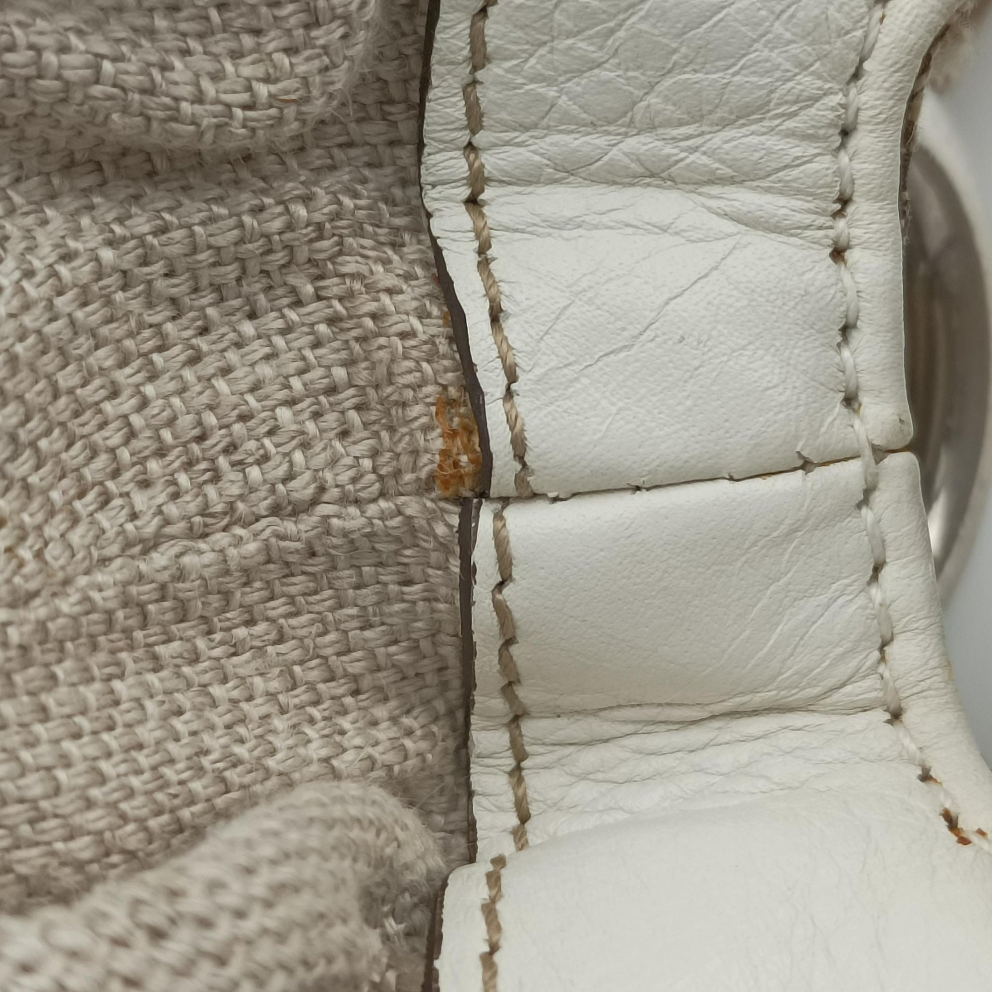 Pre-owned Gucci Icon bit Beige×White canvas× leather 232949 shoulderbag | stylenewstar