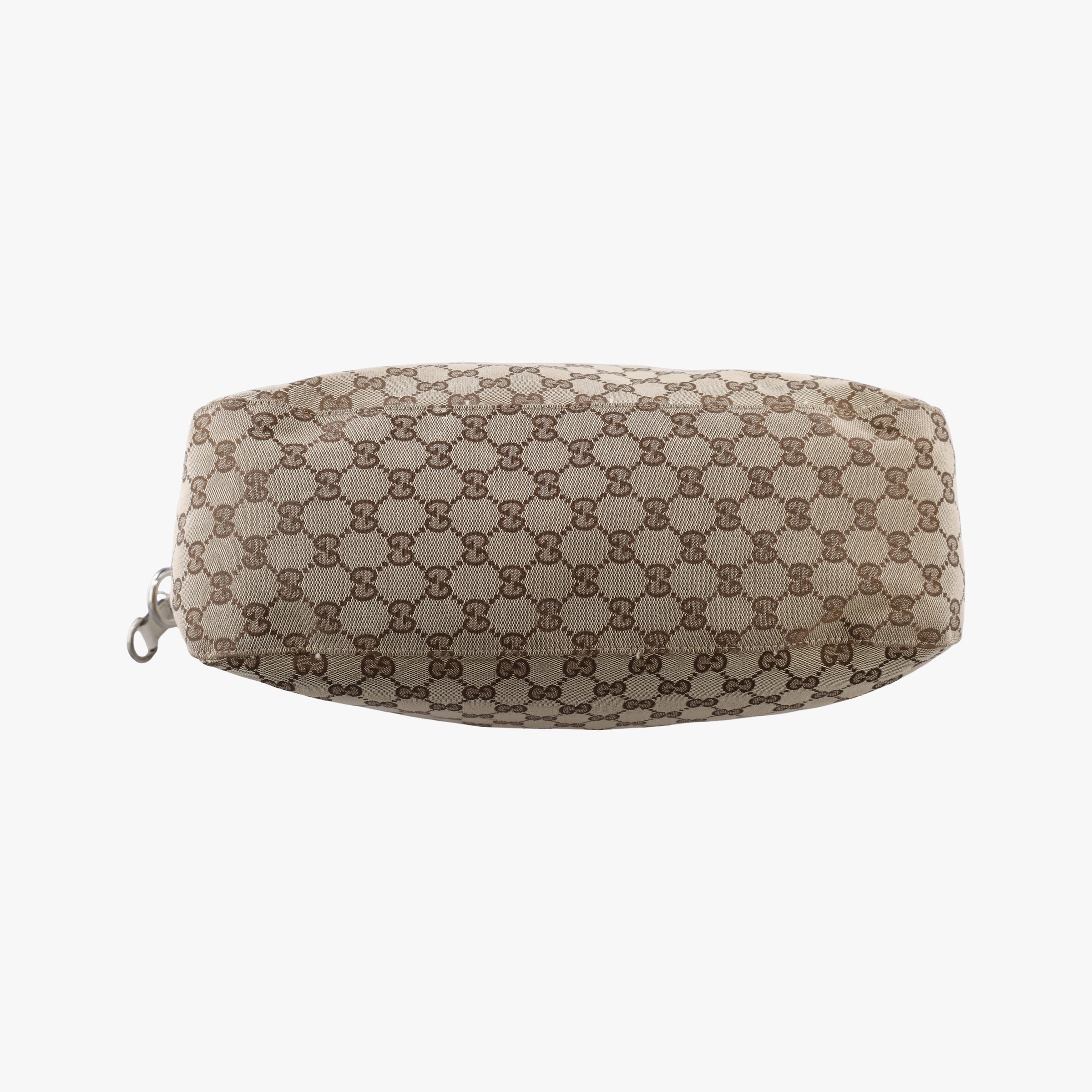 Pre-owned Gucci Icon bit Beige×White canvas× leather 232949 shoulderbag | stylenewstar