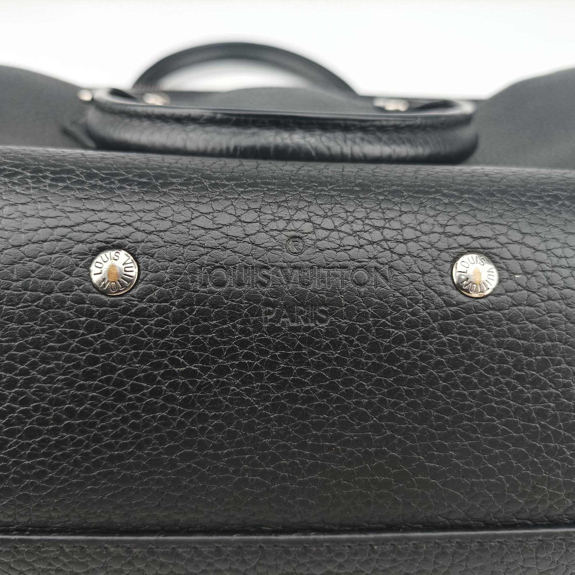 Pre-owned Louis Vuitton ARMAND Briefcase PM Noir Taurillon leather M53488 handbag | stylenewstar