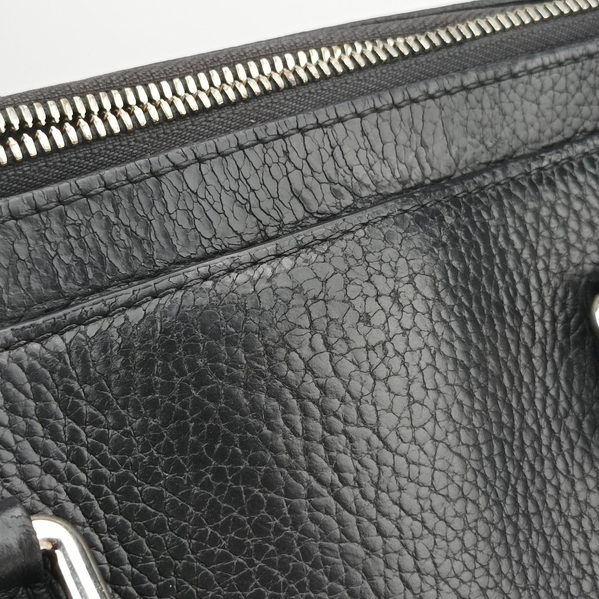 Pre-owned Louis Vuitton ARMAND Briefcase PM Noir Taurillon leather M53488 handbag | stylenewstar