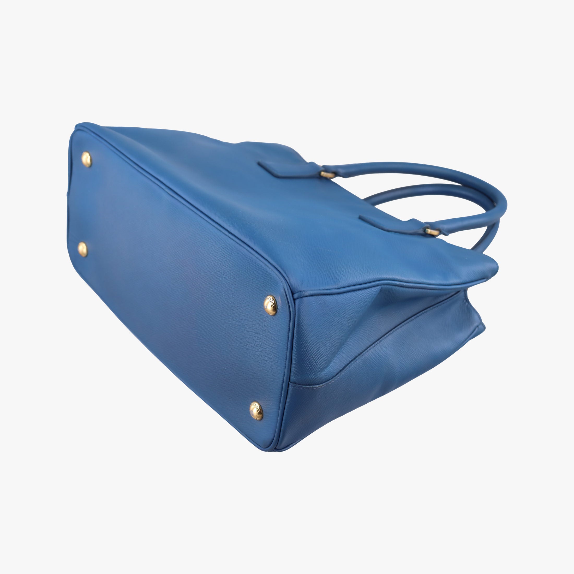 Secondhand Prada Galleria Blue SAFFIANO Leather BN2274 handbag | stylenewstar