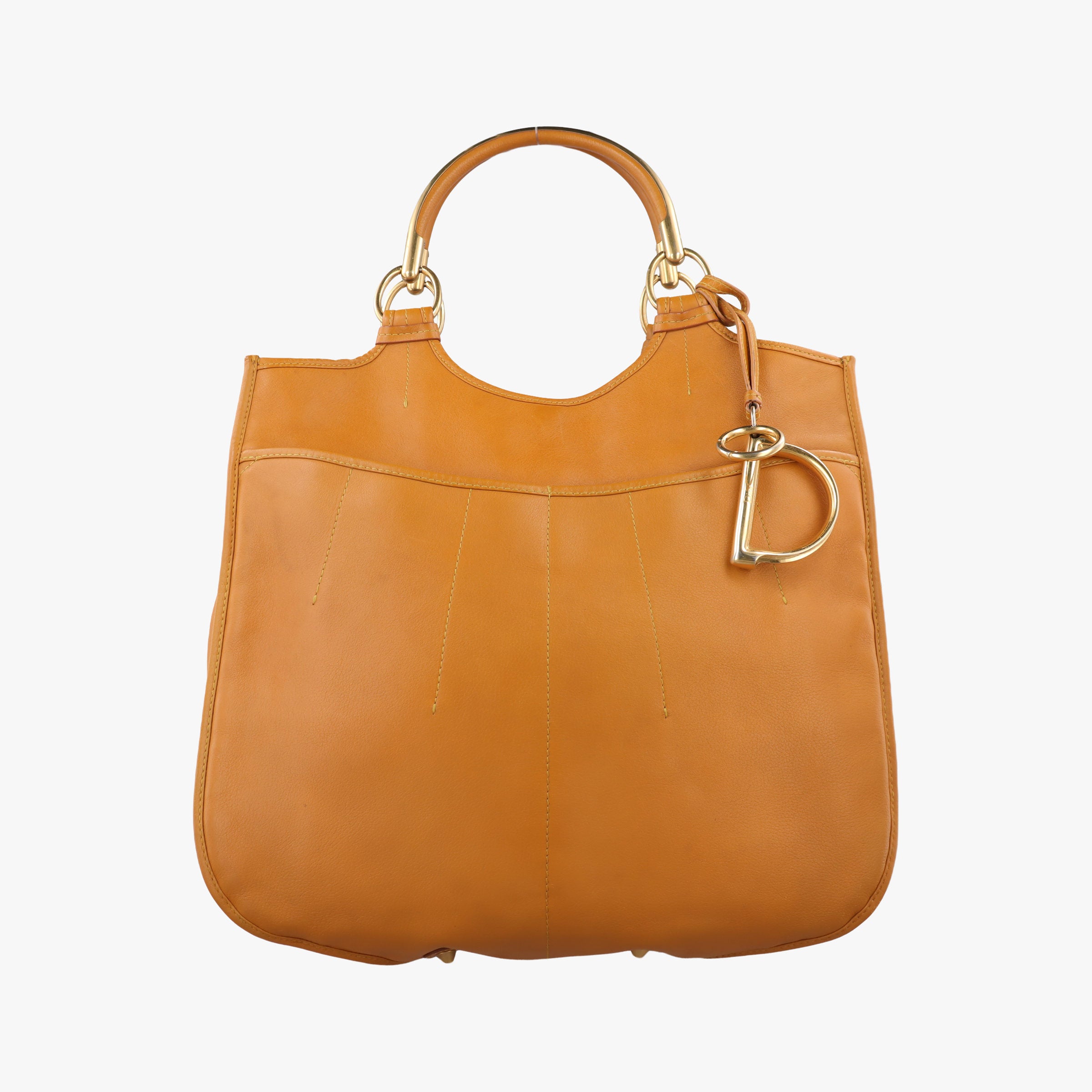Pre-owned Christian Dior 61 Hobo Brown leather  handbag | stylenewstar
