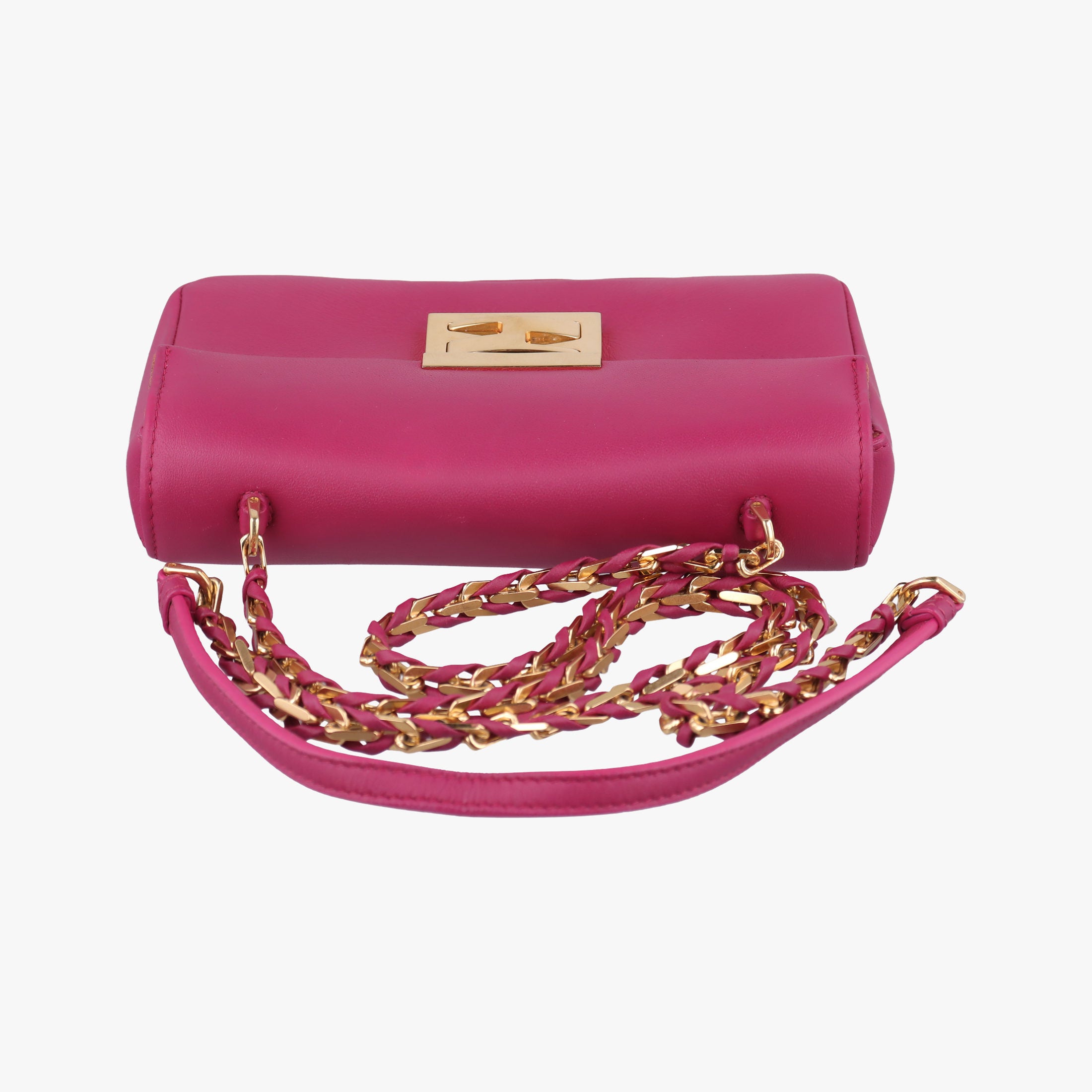 Secondhand Fendi Mini Be Baguette Rose Leather 8M0315 shoulderbag | stylenewstar