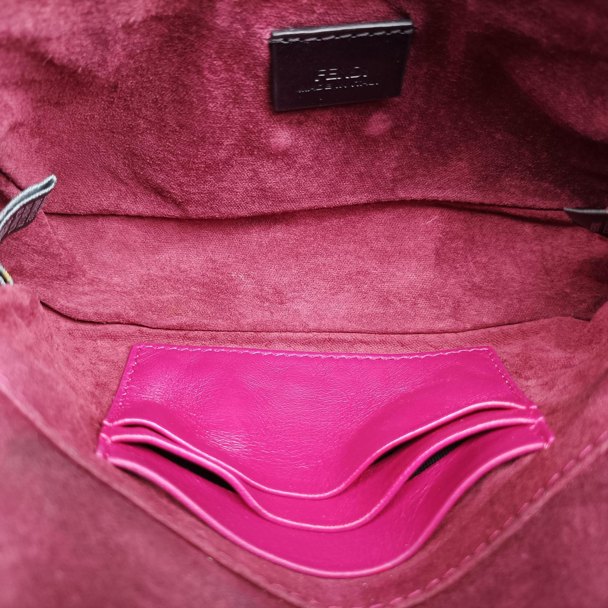 Secondhand Fendi Mini Be Baguette Rose Leather 8M0315 shoulderbag | stylenewstar