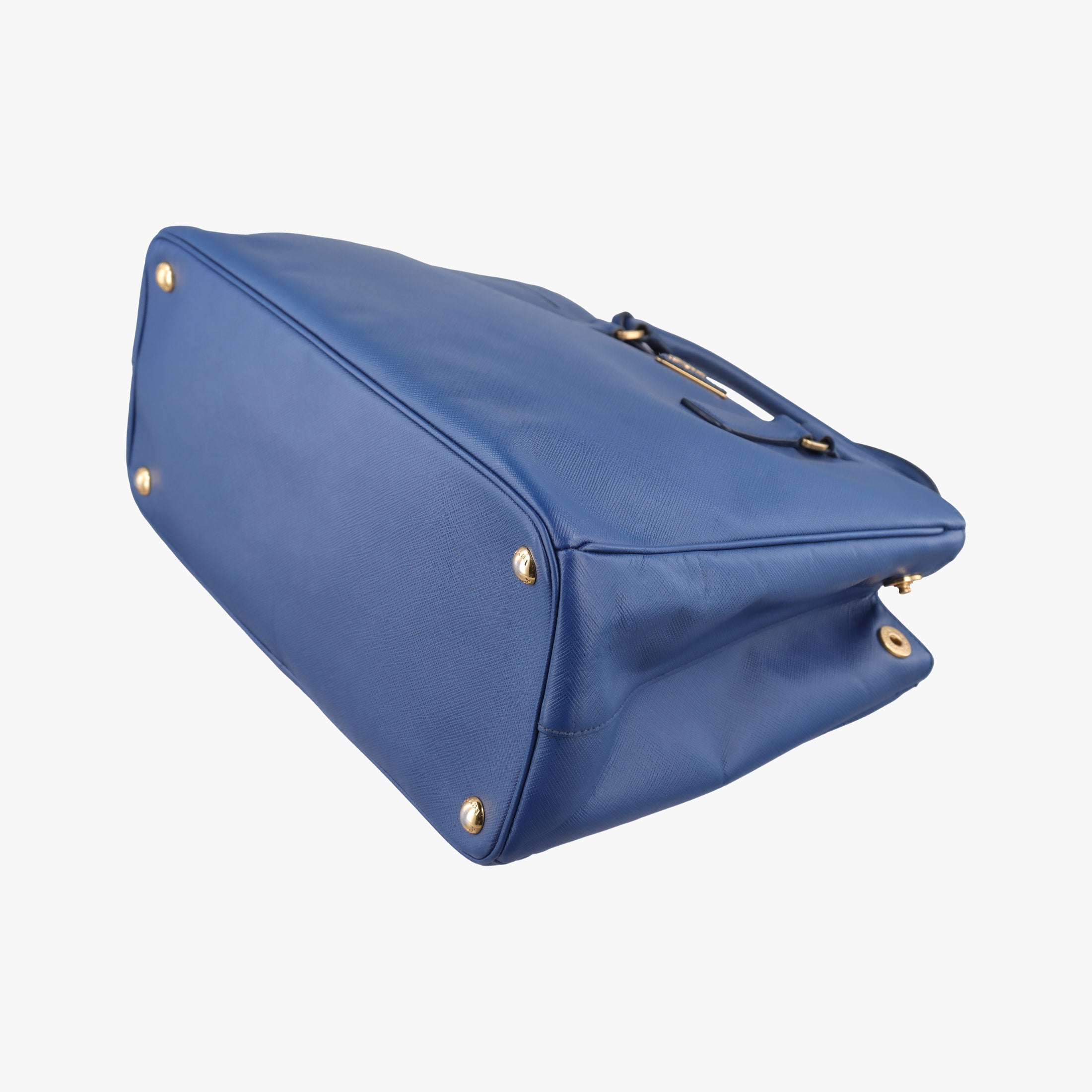 Pre-owned Prada Galleria Blue SAFFIANO Leather BN2274 shoulderbag | stylenewstar