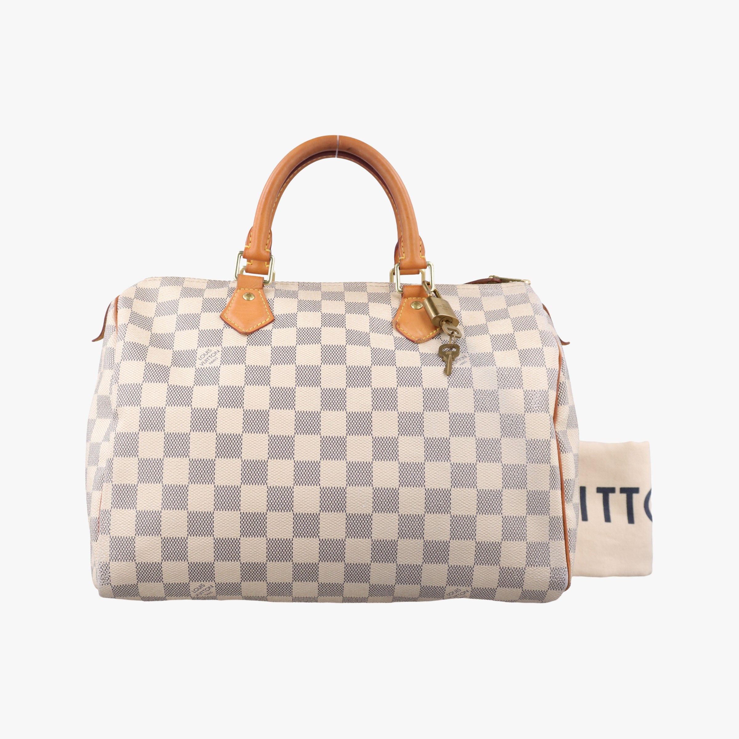 Pre-owned Louis Vuitton Speedy 30 AZUR Damier Canvas N41533 handbag | stylenewstar