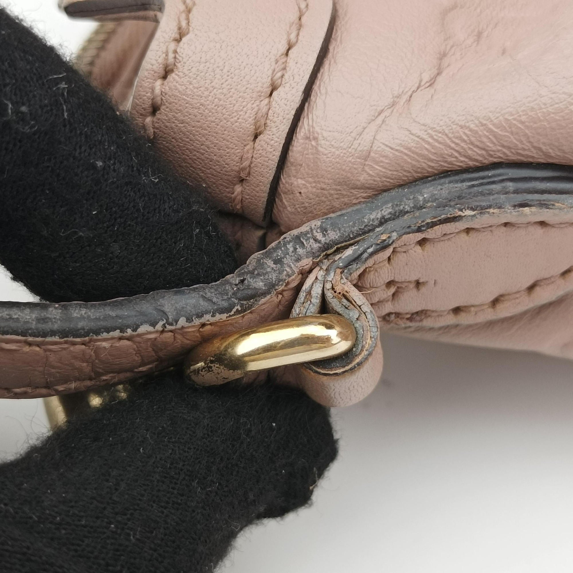 Pre-owned Gucci Microguccissima Hobo Pink Leather 336754 handbag | stylenewstar