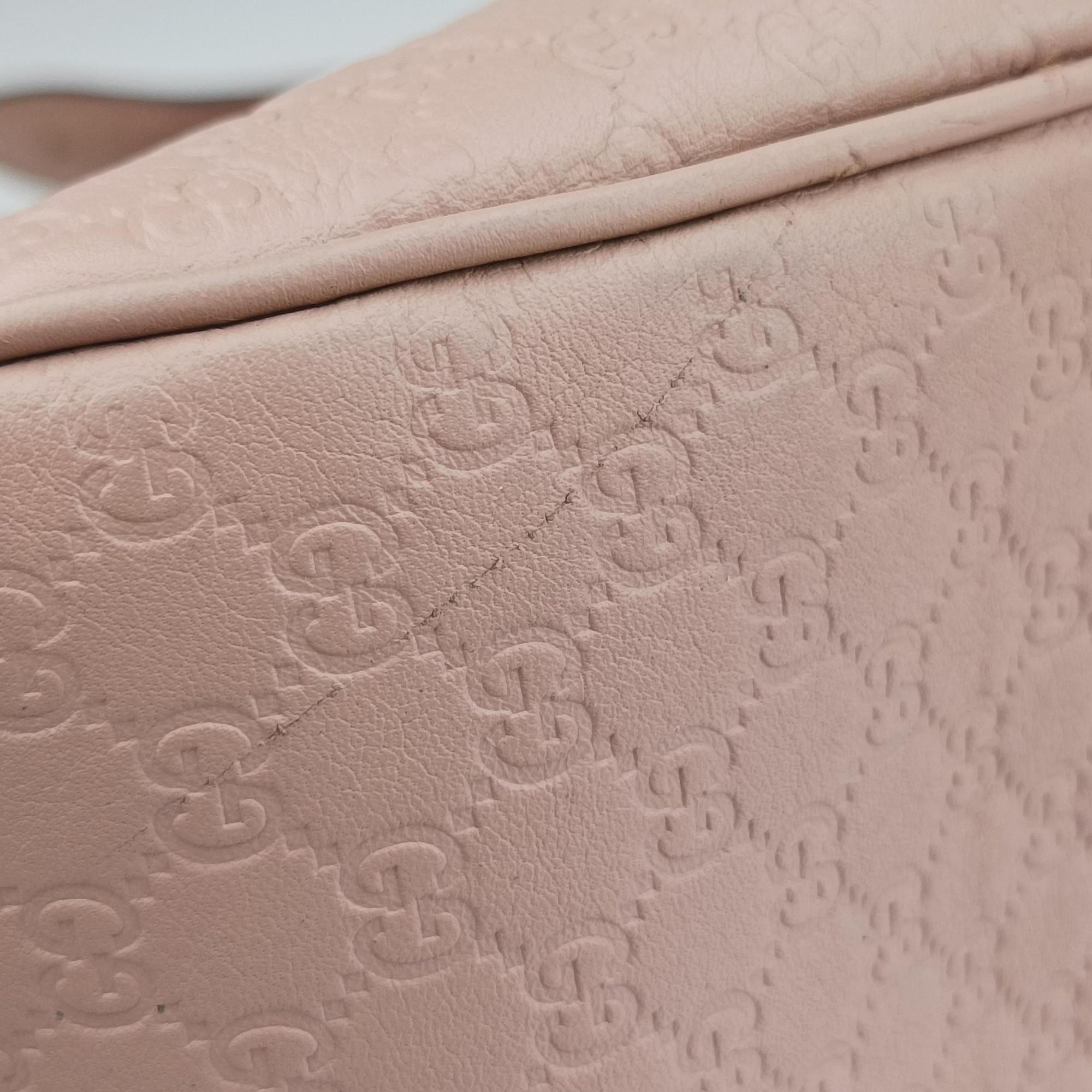 Pre-owned Gucci Microguccissima Hobo Pink Leather 336754 handbag | stylenewstar