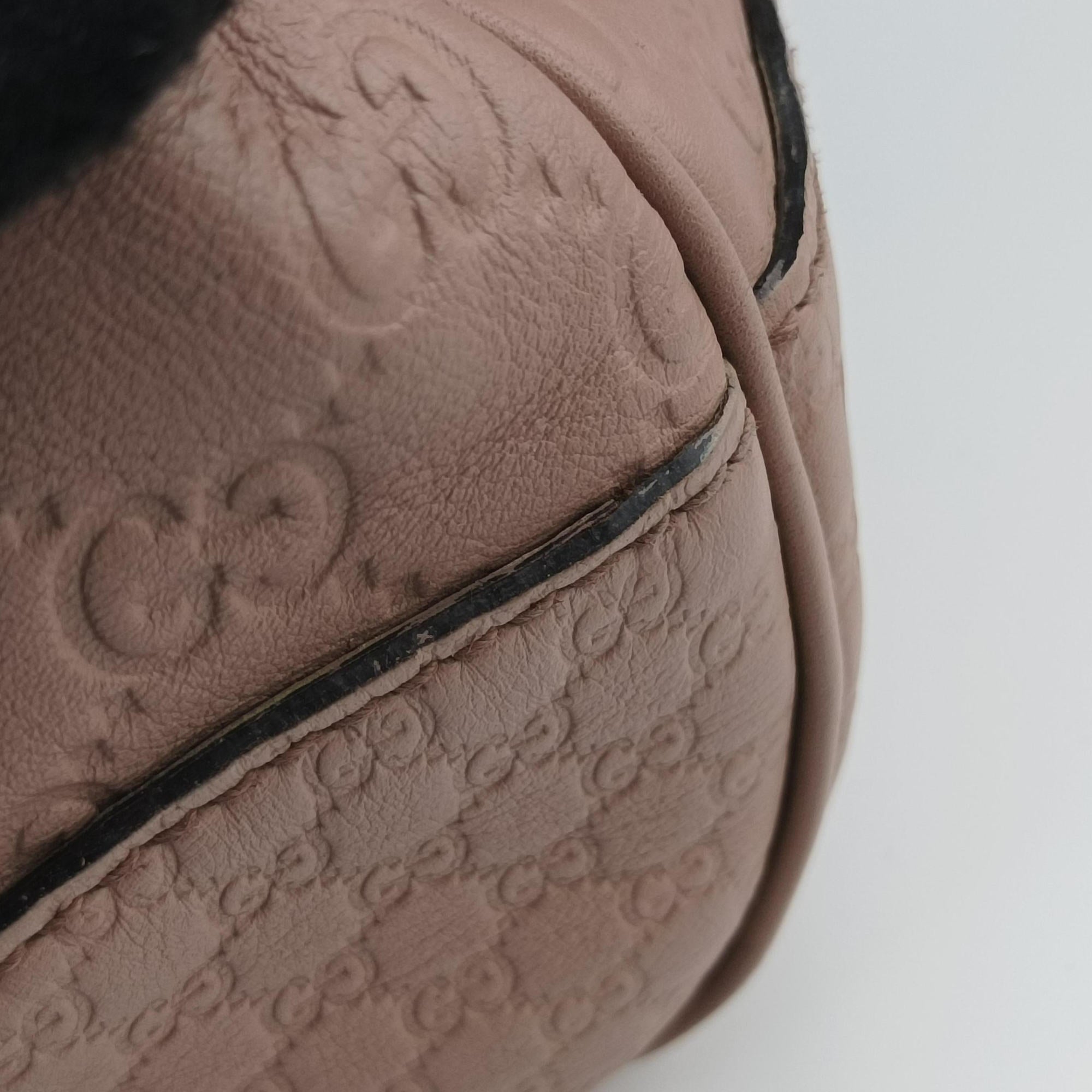 Pre-owned Gucci Microguccissima Hobo Pink Leather 336754 handbag | stylenewstar