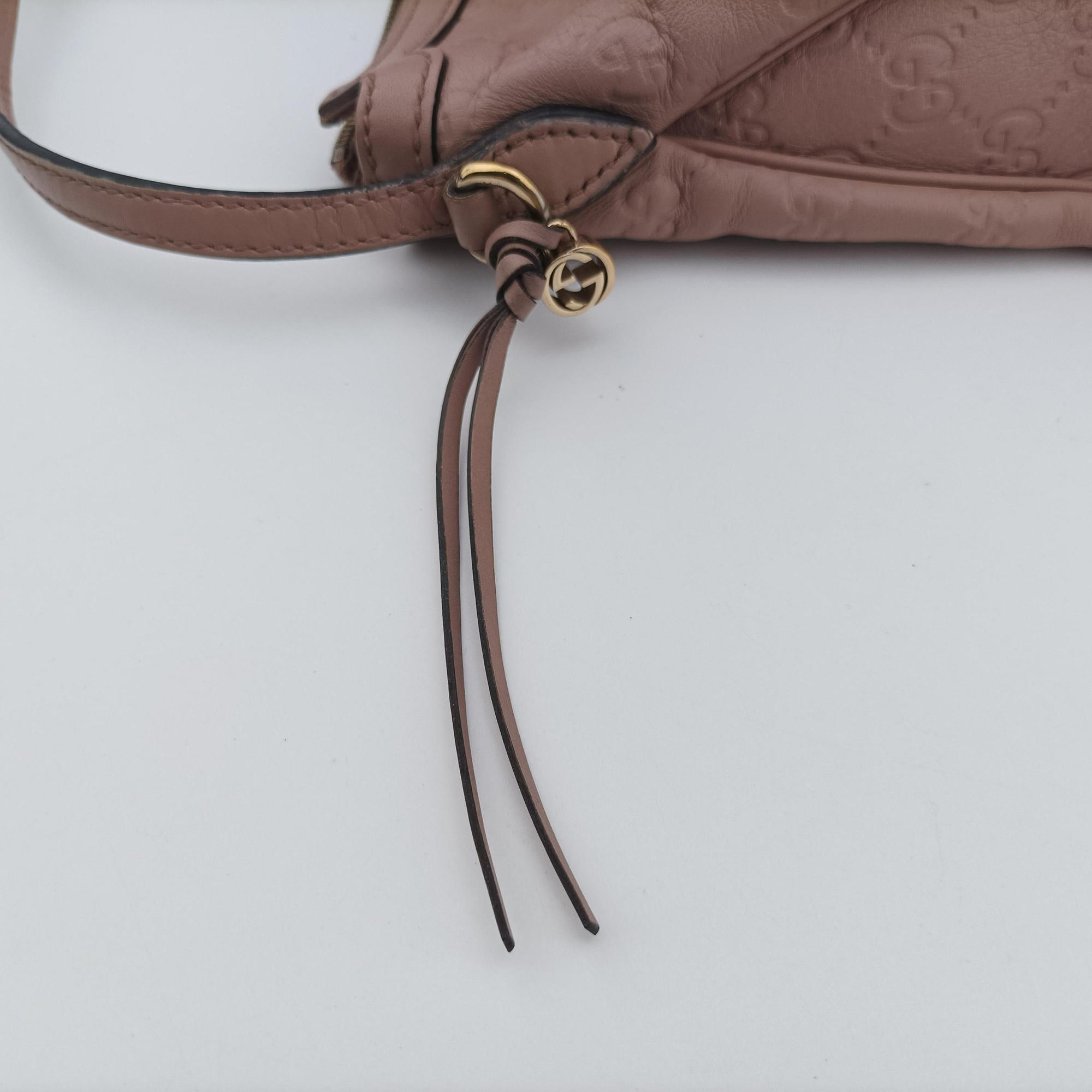 Pre-owned Gucci Microguccissima Hobo Pink Leather 336754 handbag | stylenewstar
