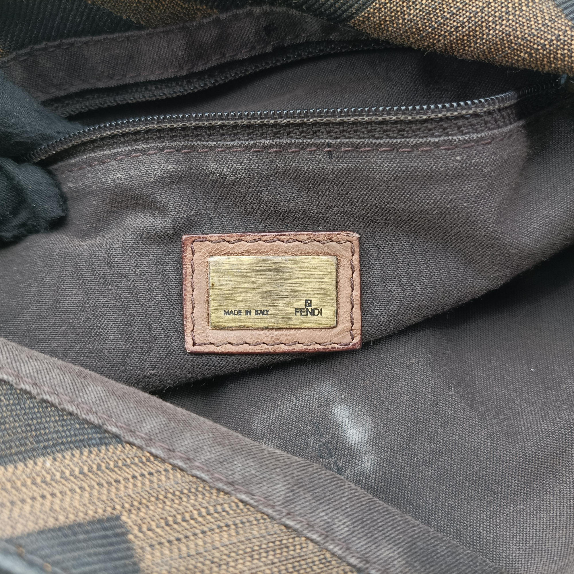 Secondhand Fendi Mamma Bucket Brown canvas× Leather 8BT136 handbag | stylenewstar