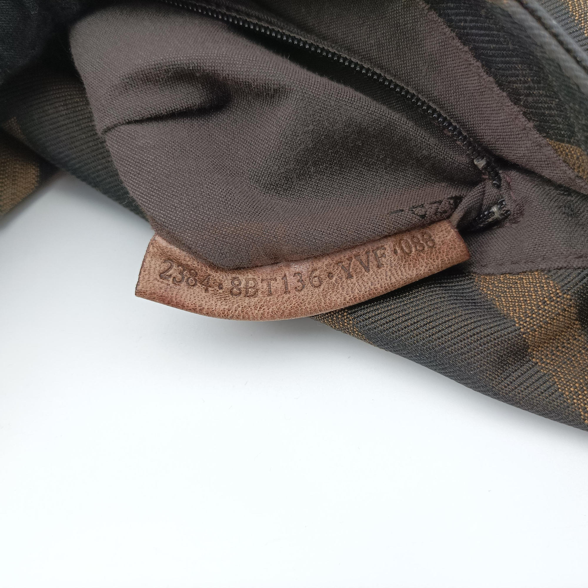 Secondhand Fendi Mamma Bucket Brown canvas× Leather 8BT136 handbag | stylenewstar