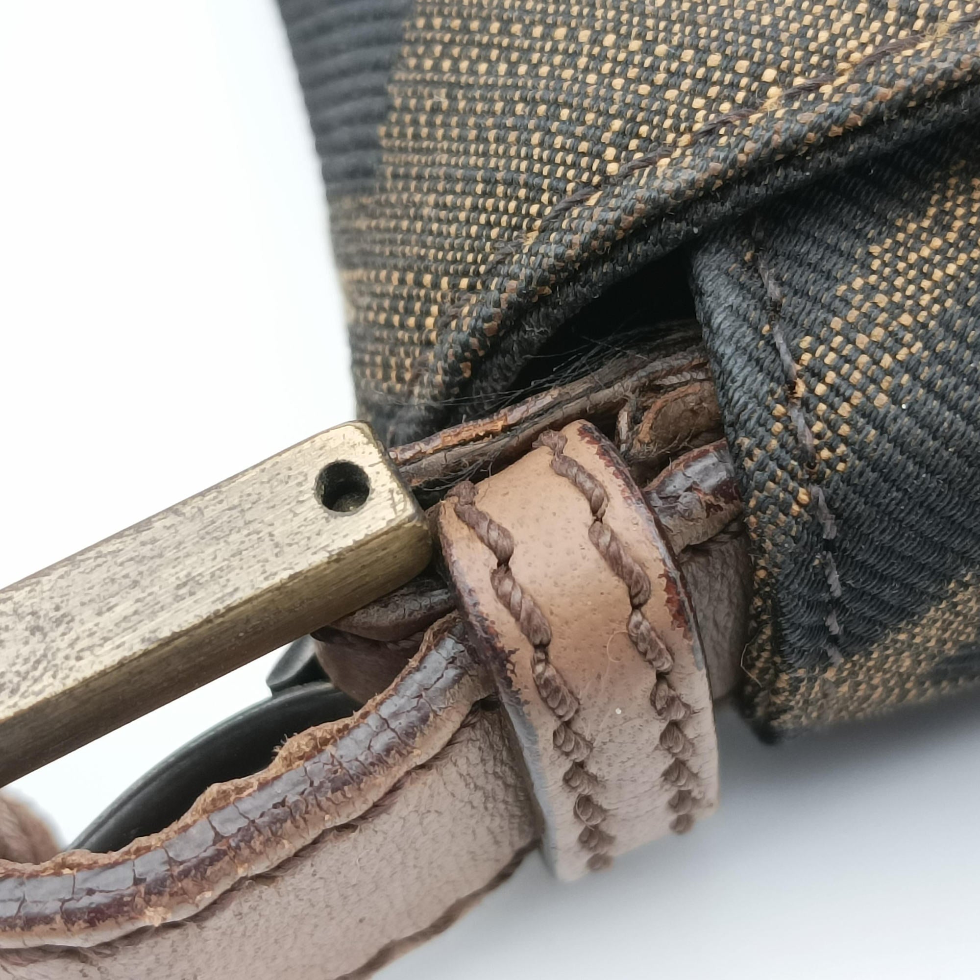 Secondhand Fendi Mamma Bucket Brown canvas× Leather 8BT136 handbag | stylenewstar