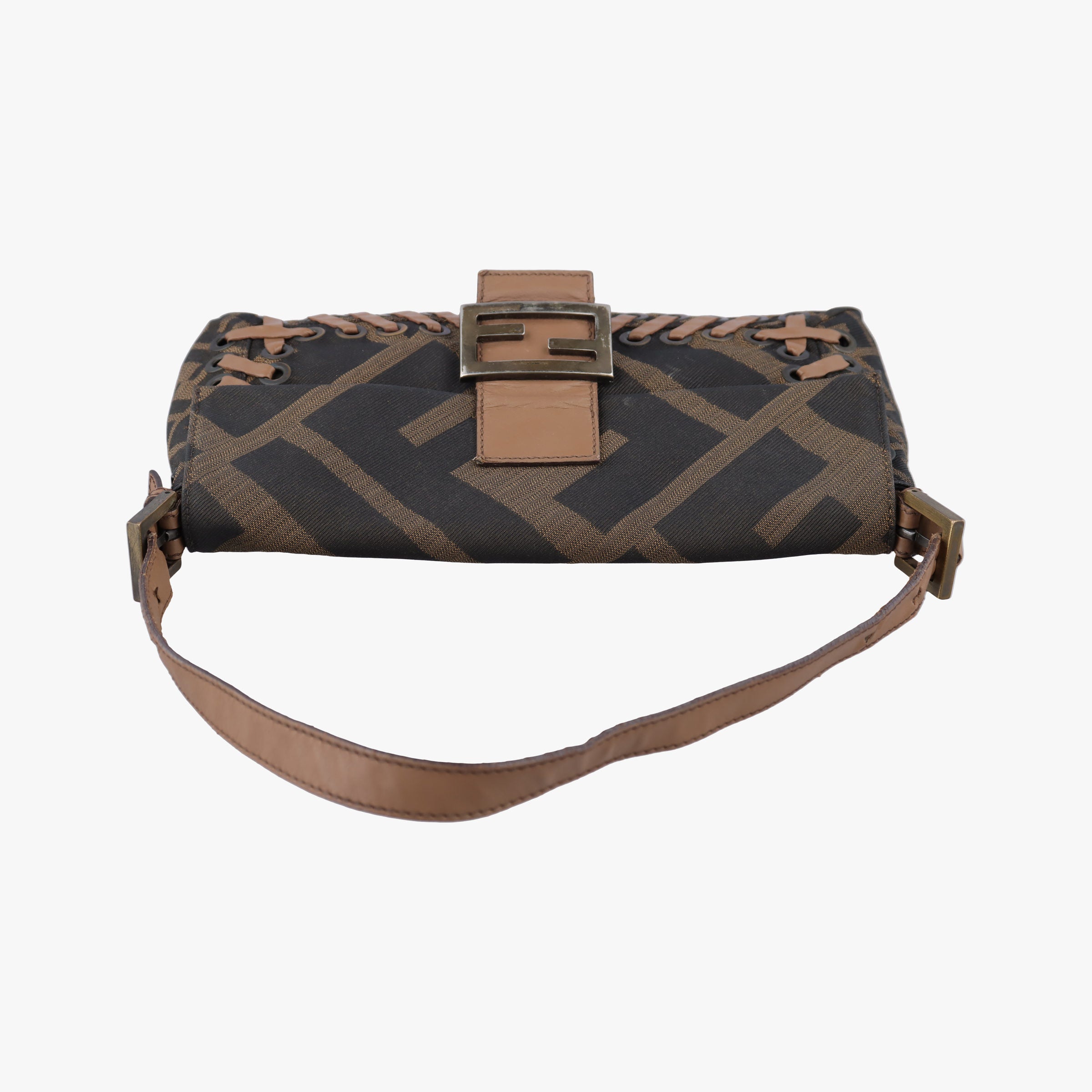 Secondhand Fendi Mamma Bucket Brown canvas× Leather 8BT136 handbag | stylenewstar