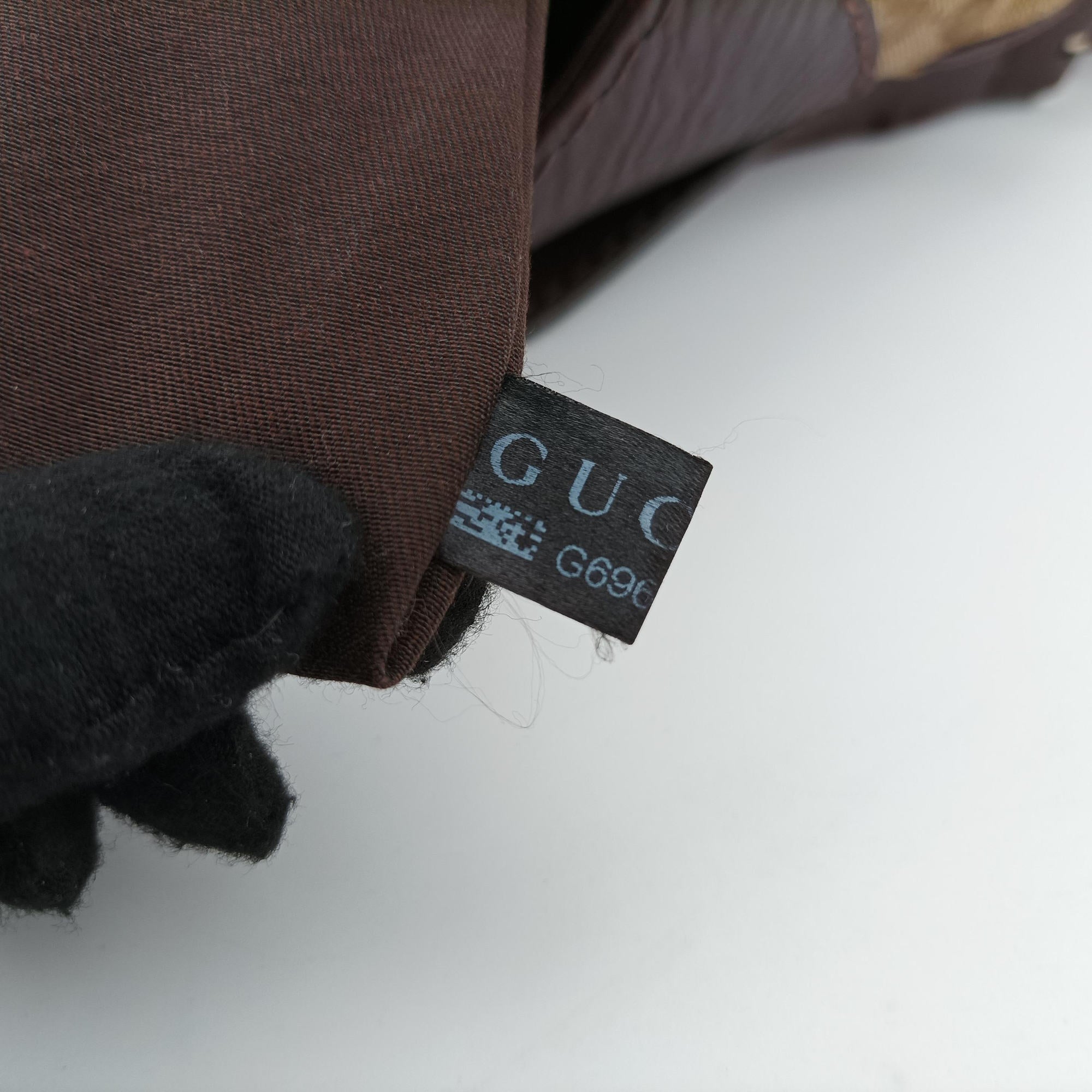 Secondhand Gucci Charlotte BeigexBordeaux canvasxLeather 203503 shoulderbag | stylenewstar