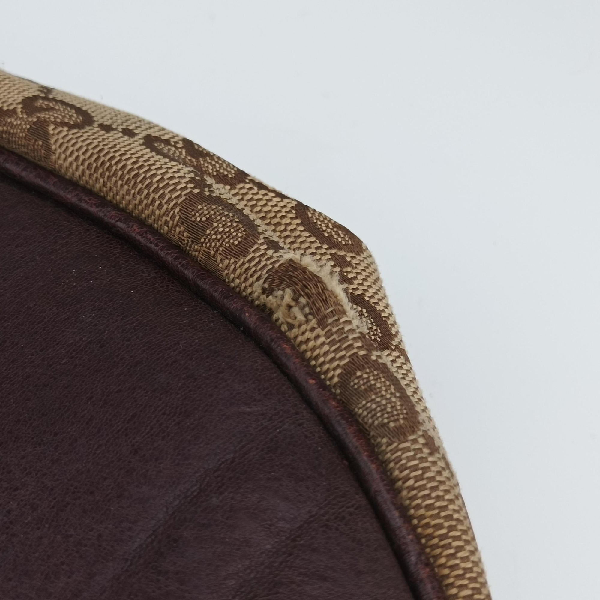 Secondhand Gucci Charlotte BeigexBordeaux canvasxLeather 203503 shoulderbag | stylenewstar