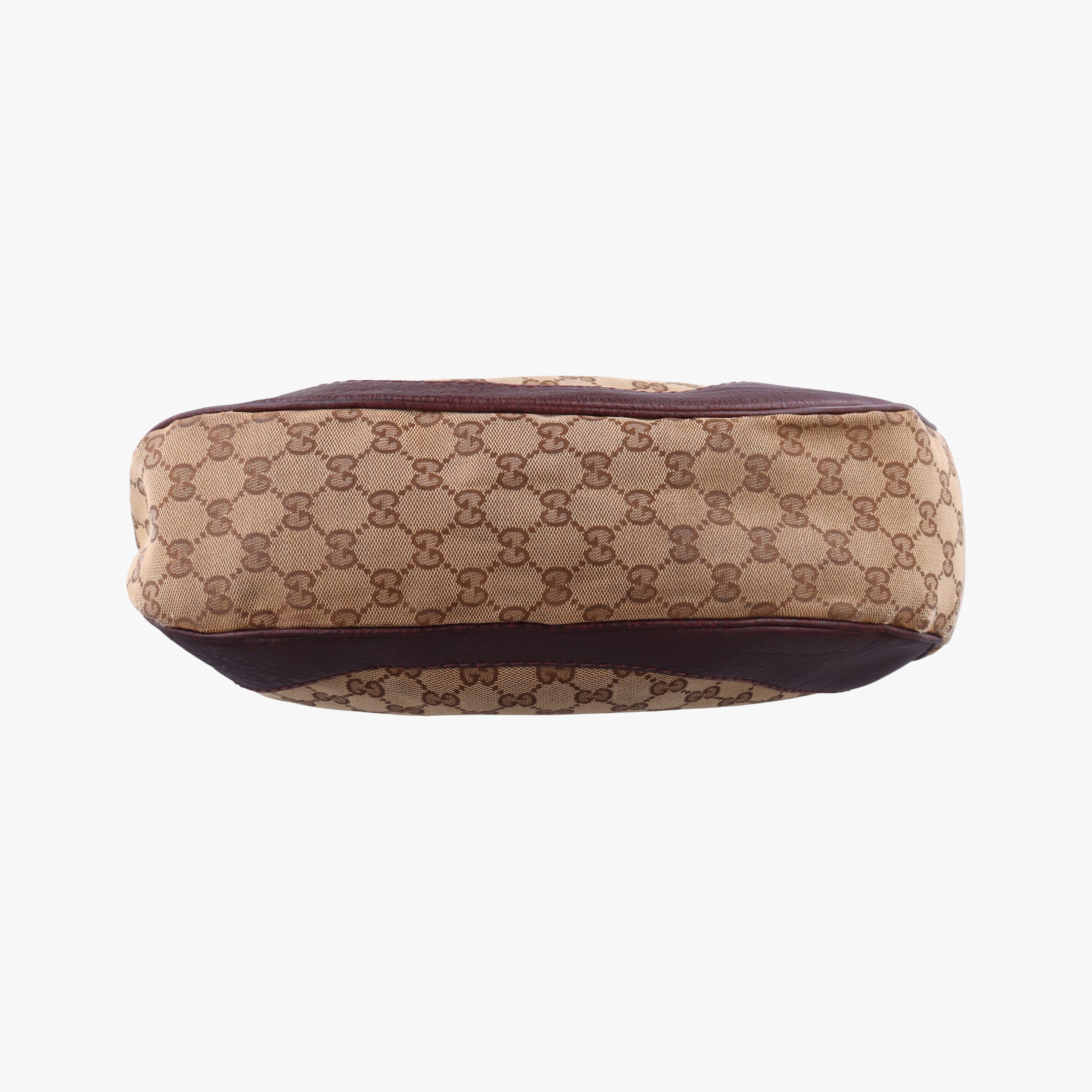 Secondhand Gucci Charlotte BeigexBordeaux canvasxLeather 203503 shoulderbag | stylenewstar