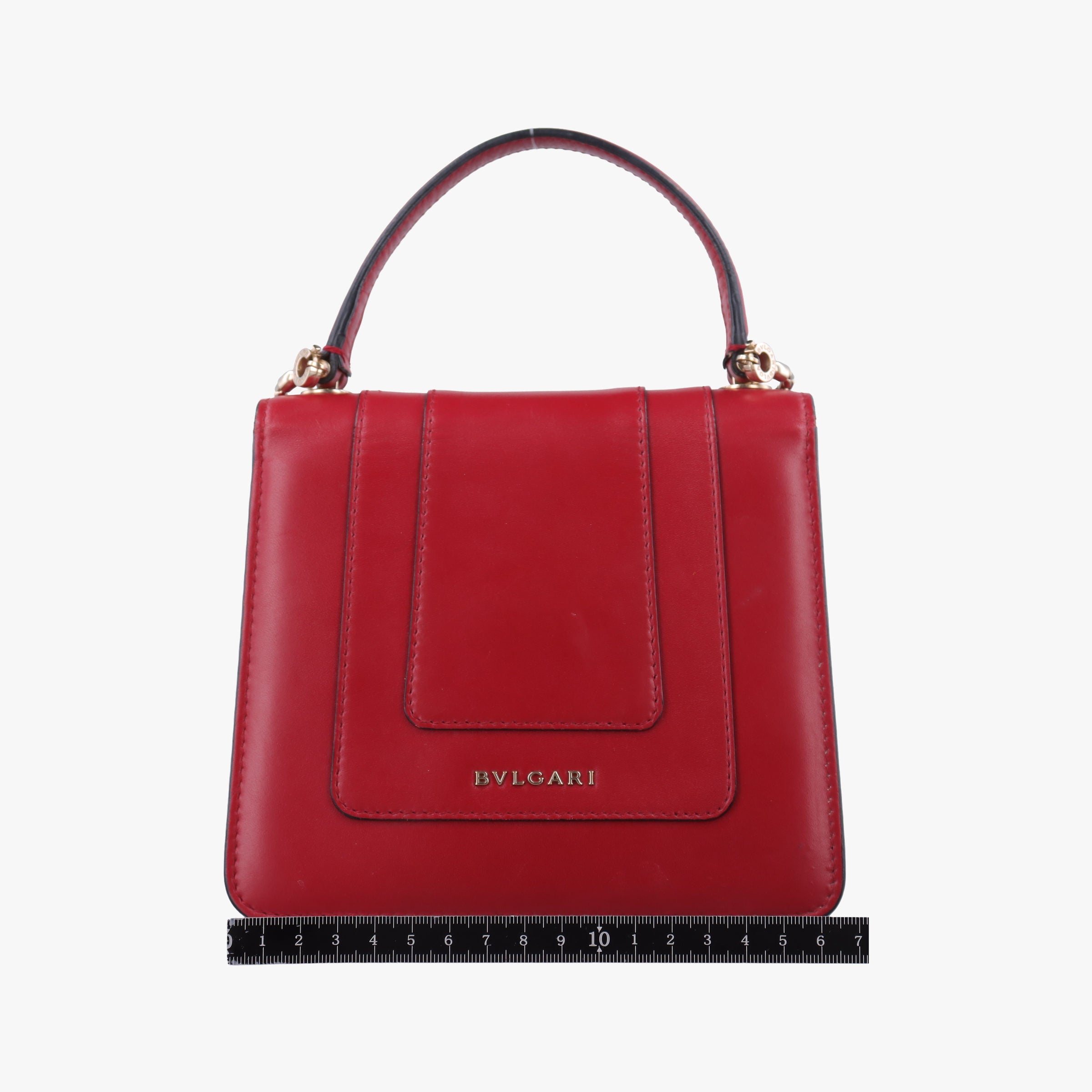 Vintage Bvlgari SERPENTI FOREVER Red Leather  shoulderbag | stylenewstar