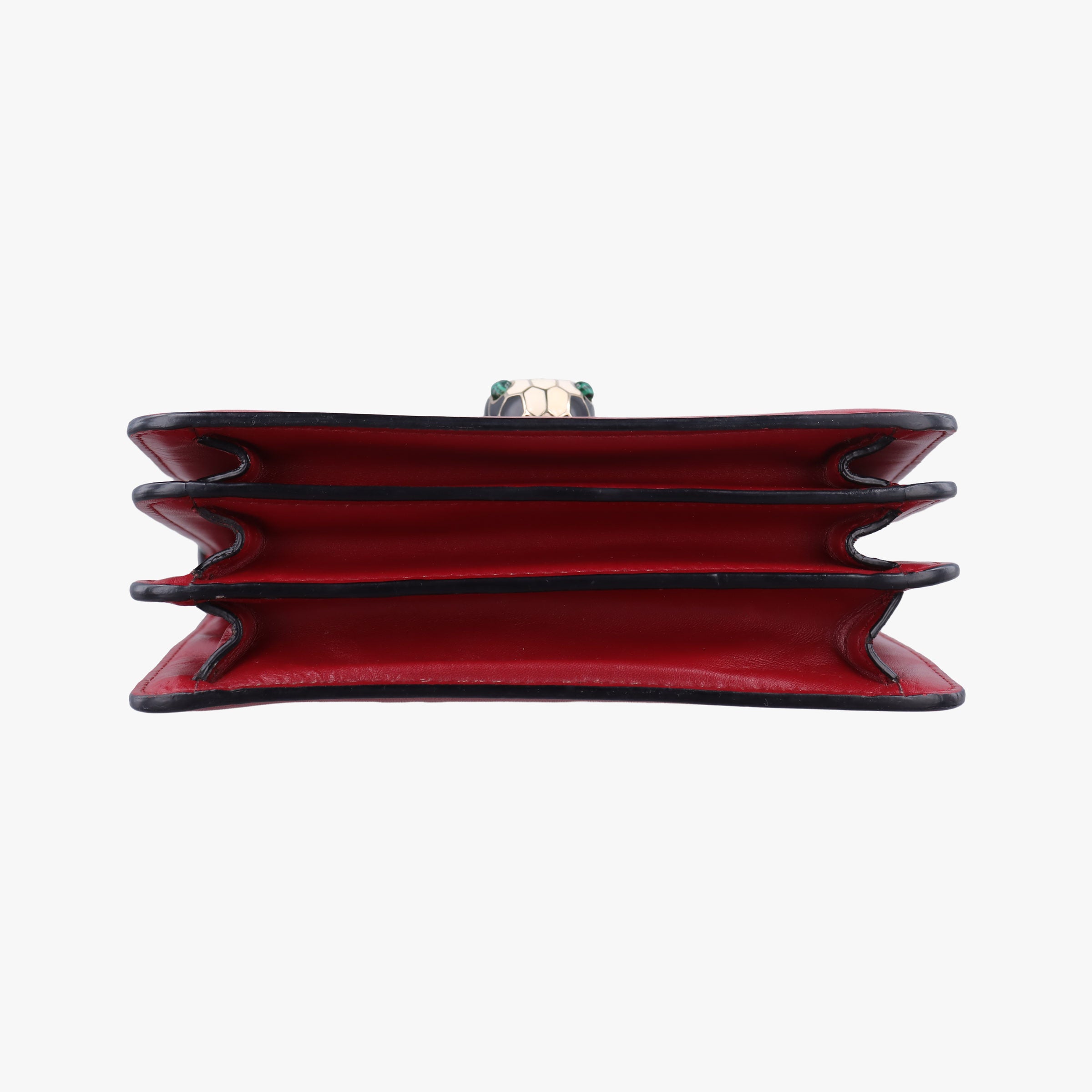 Vintage Bvlgari SERPENTI FOREVER Red Leather  shoulderbag | stylenewstar