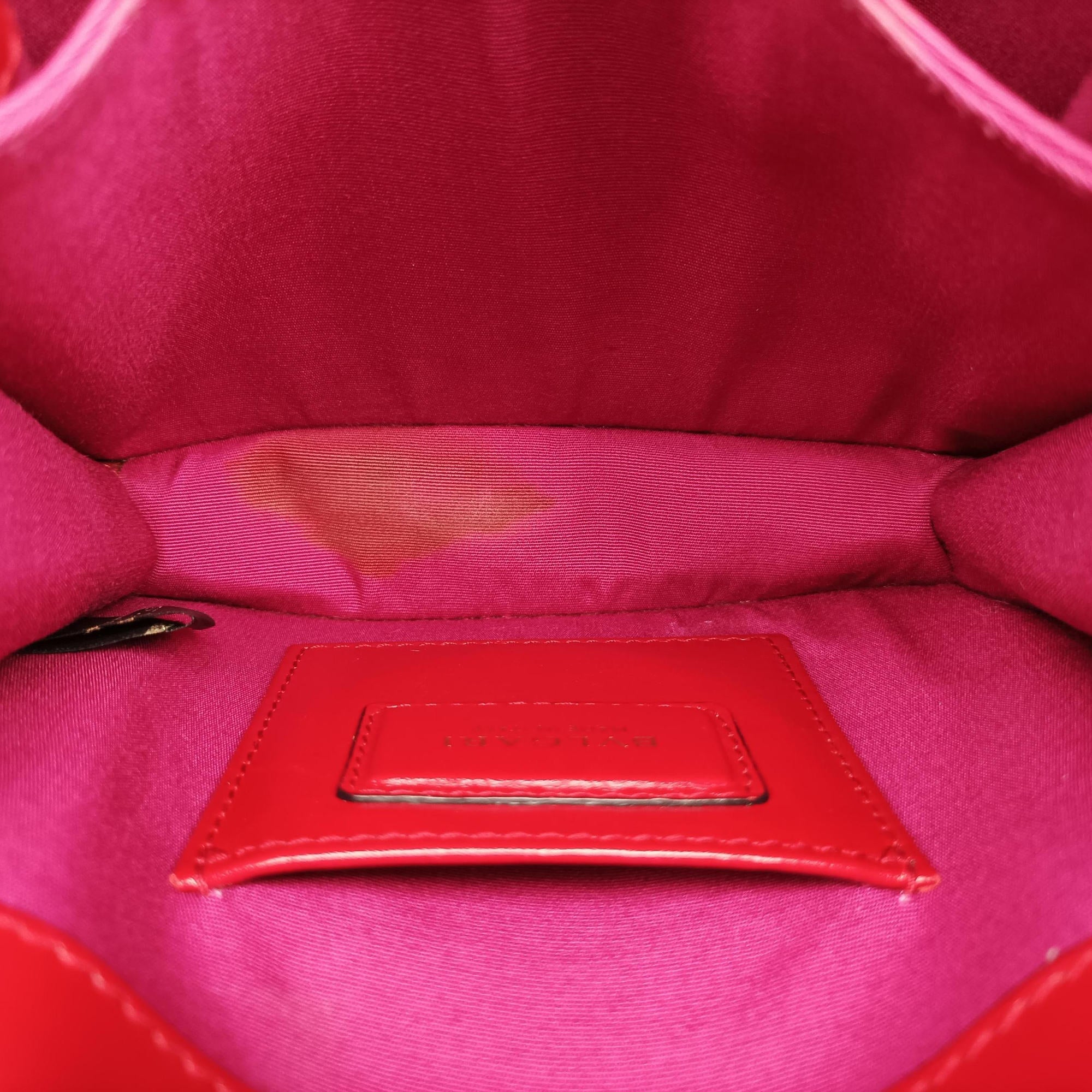 Vintage Bvlgari SERPENTI FOREVER Red Leather  shoulderbag | stylenewstar