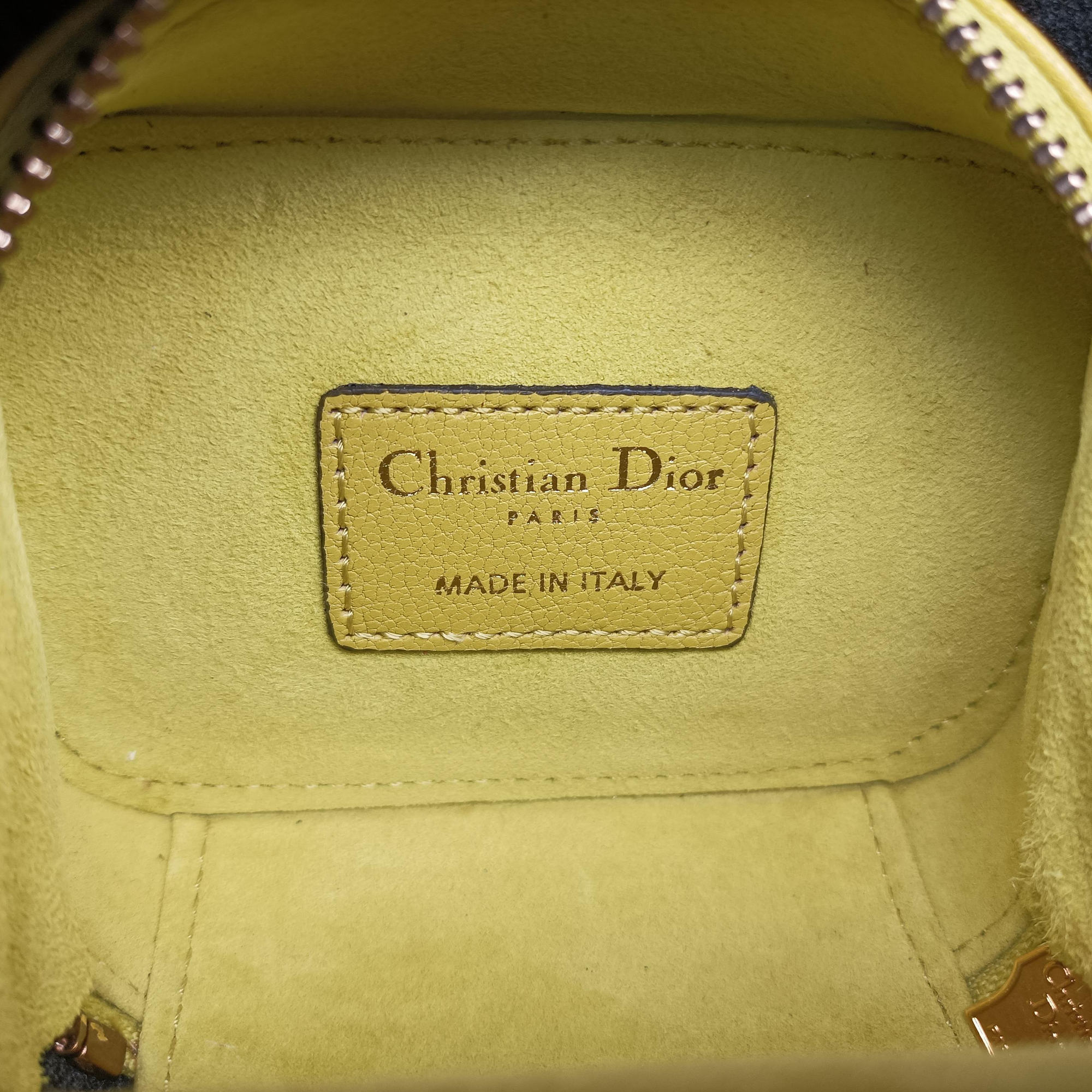 Pre-owned Christian Dior Saddle Yellow leather  shoulderbag | stylenewstar