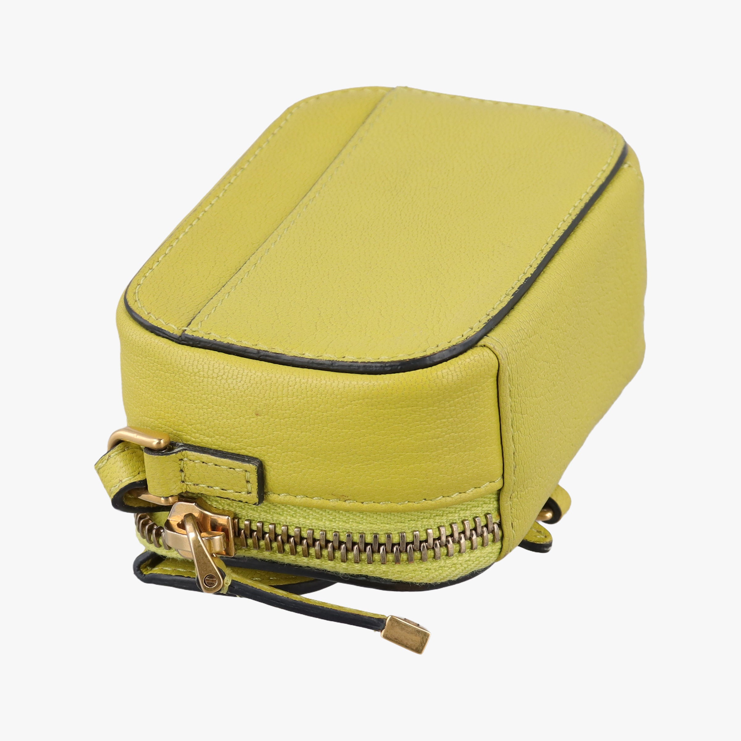 Pre-owned Christian Dior Saddle Yellow leather  shoulderbag | stylenewstar