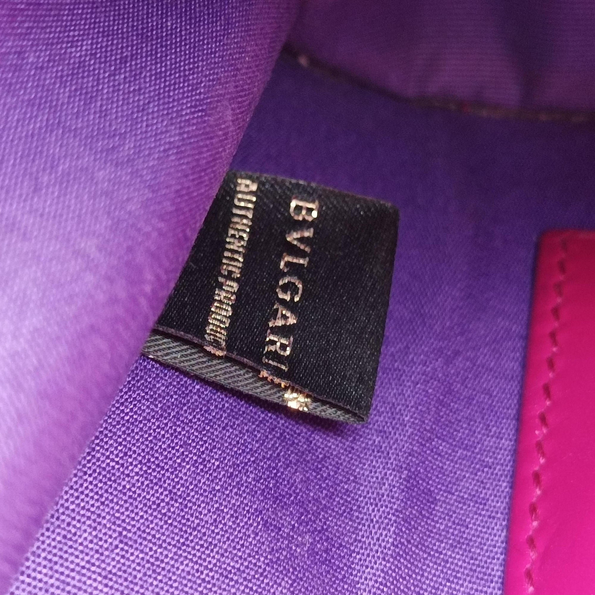 Pre-owned Bvlgari Serpenti Pink Galuchat Skin×Leather  shoulderbag | stylenewstar