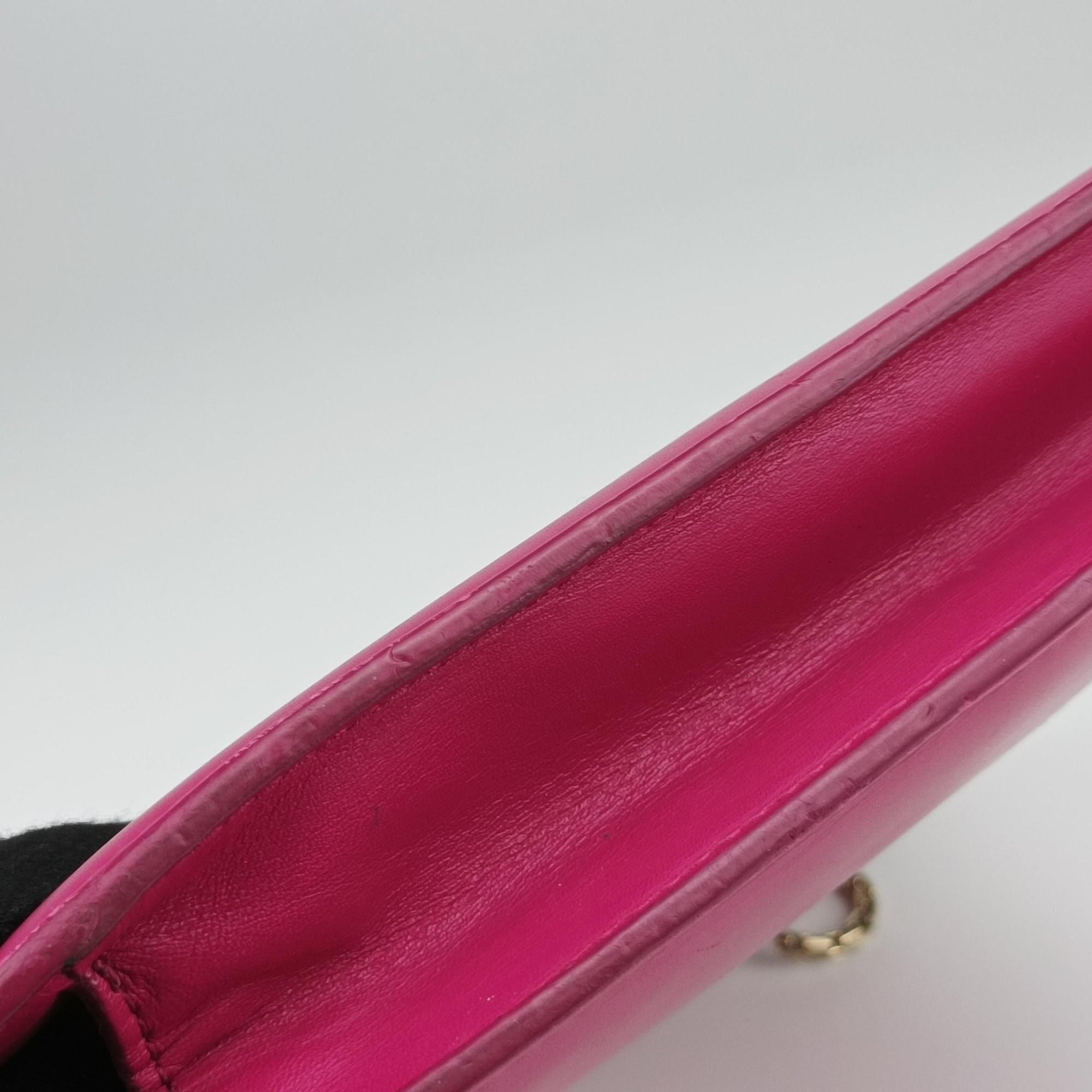 Pre-owned Bvlgari Serpenti Pink Galuchat Skin×Leather  shoulderbag | stylenewstar
