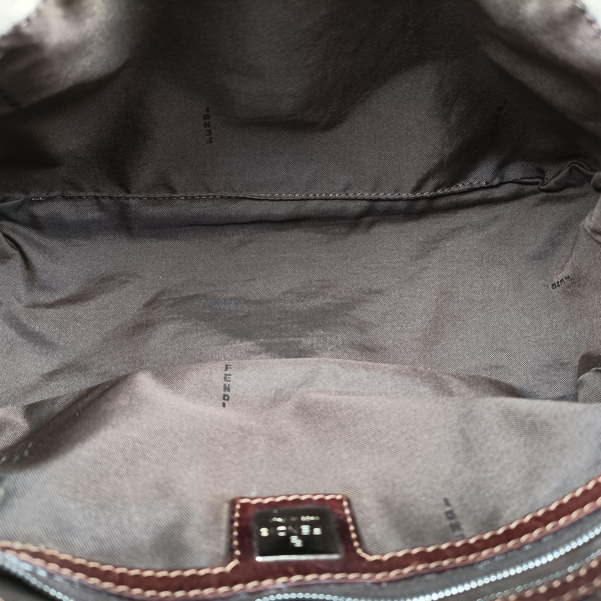 Pre-owned Fendi Mamma Bucket White canvas×leather  shoulderbag | stylenewstar