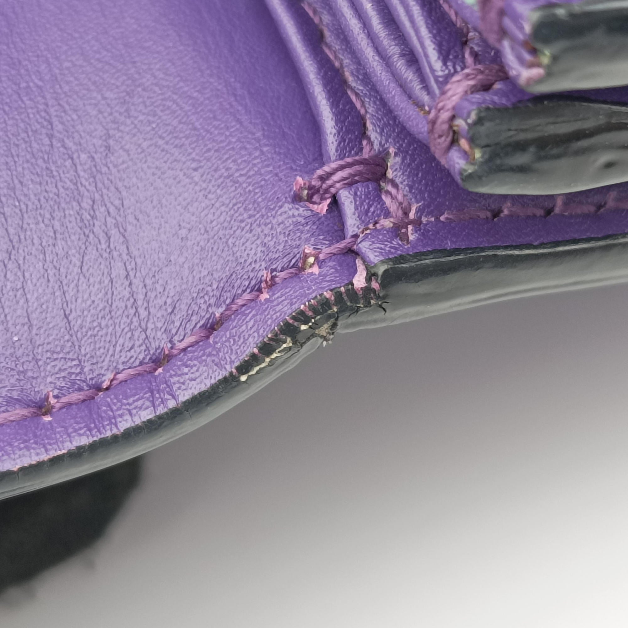 Pre-owned Bvlgari SERPENTI FOREVER Purple Leather  shoulderbag | stylenewstar