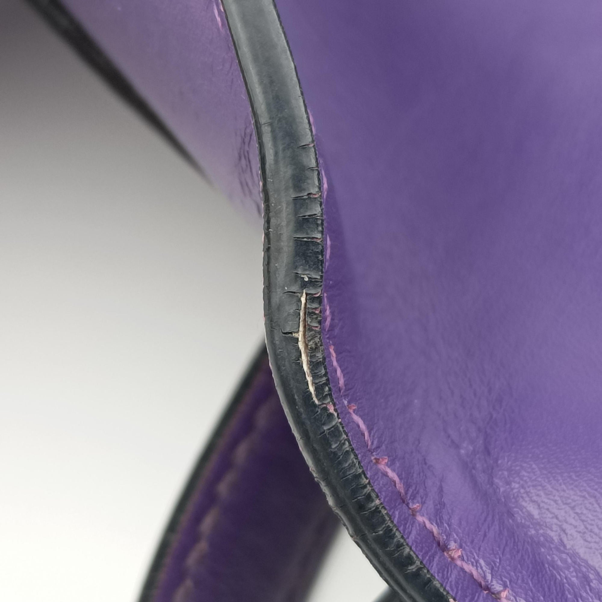 Pre-owned Bvlgari SERPENTI FOREVER Purple Leather  shoulderbag | stylenewstar