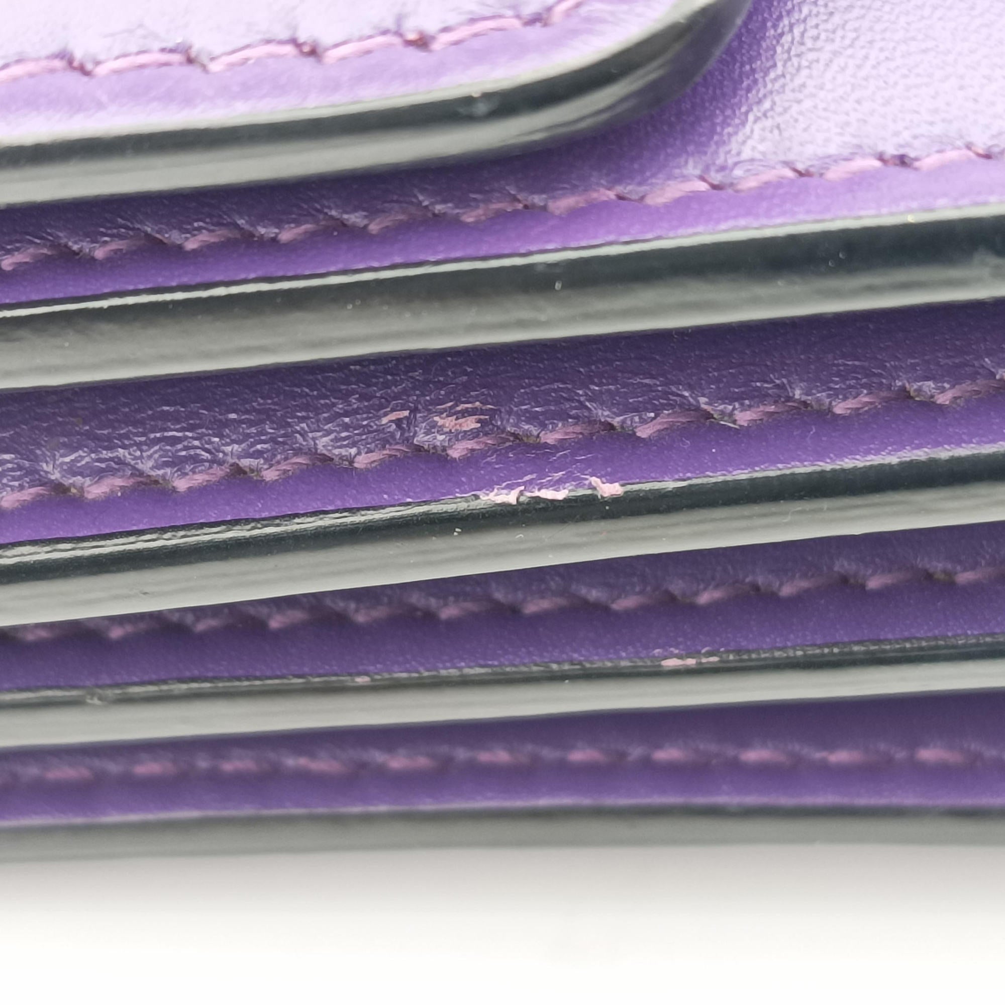 Pre-owned Bvlgari SERPENTI FOREVER Purple Leather  shoulderbag | stylenewstar