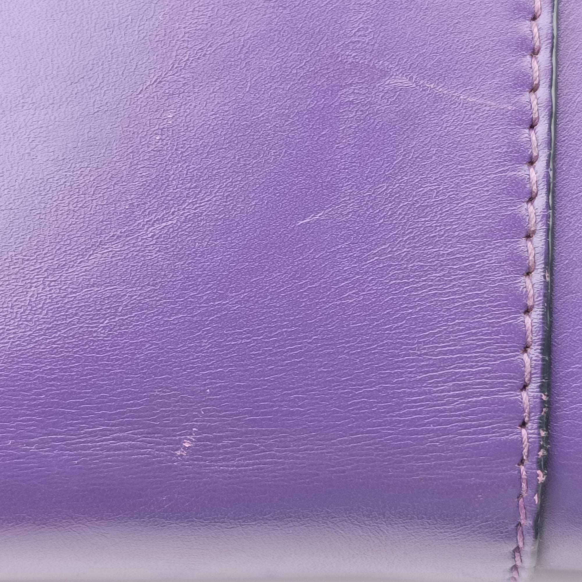 Pre-owned Bvlgari SERPENTI FOREVER Purple Leather  shoulderbag | stylenewstar
