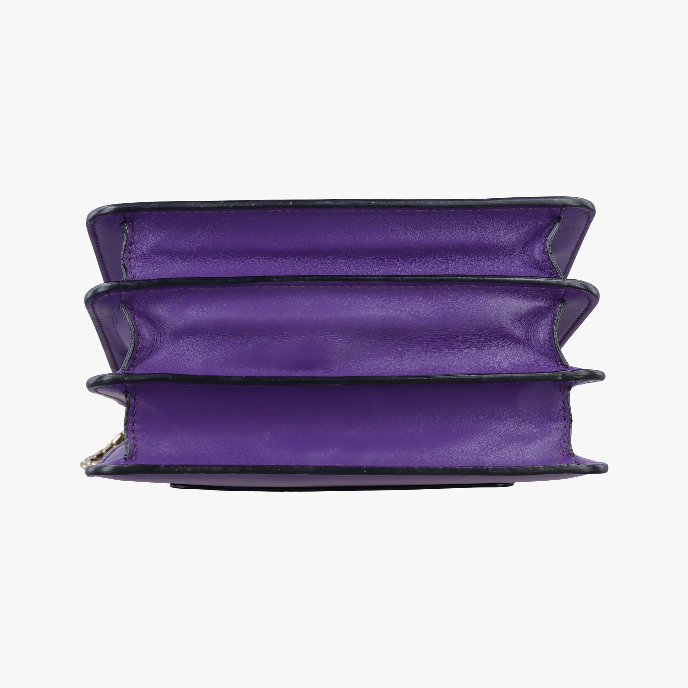 Pre-owned Bvlgari SERPENTI FOREVER Purple Leather  shoulderbag | stylenewstar