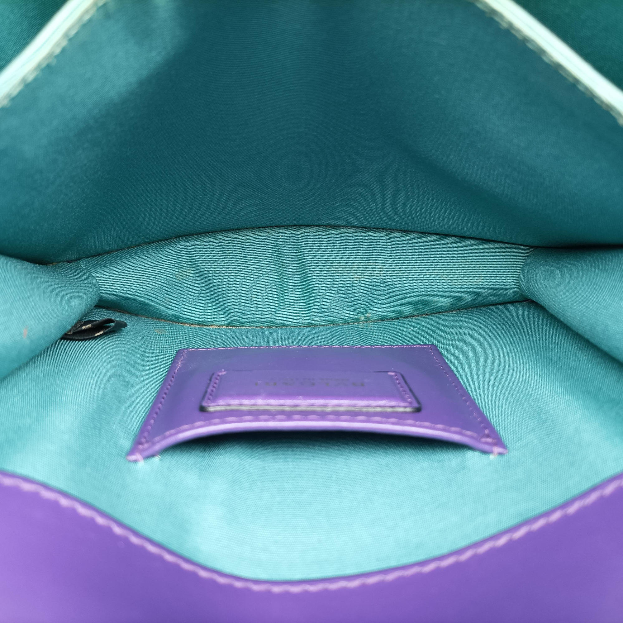 Pre-owned Bvlgari SERPENTI FOREVER Purple Leather  shoulderbag | stylenewstar