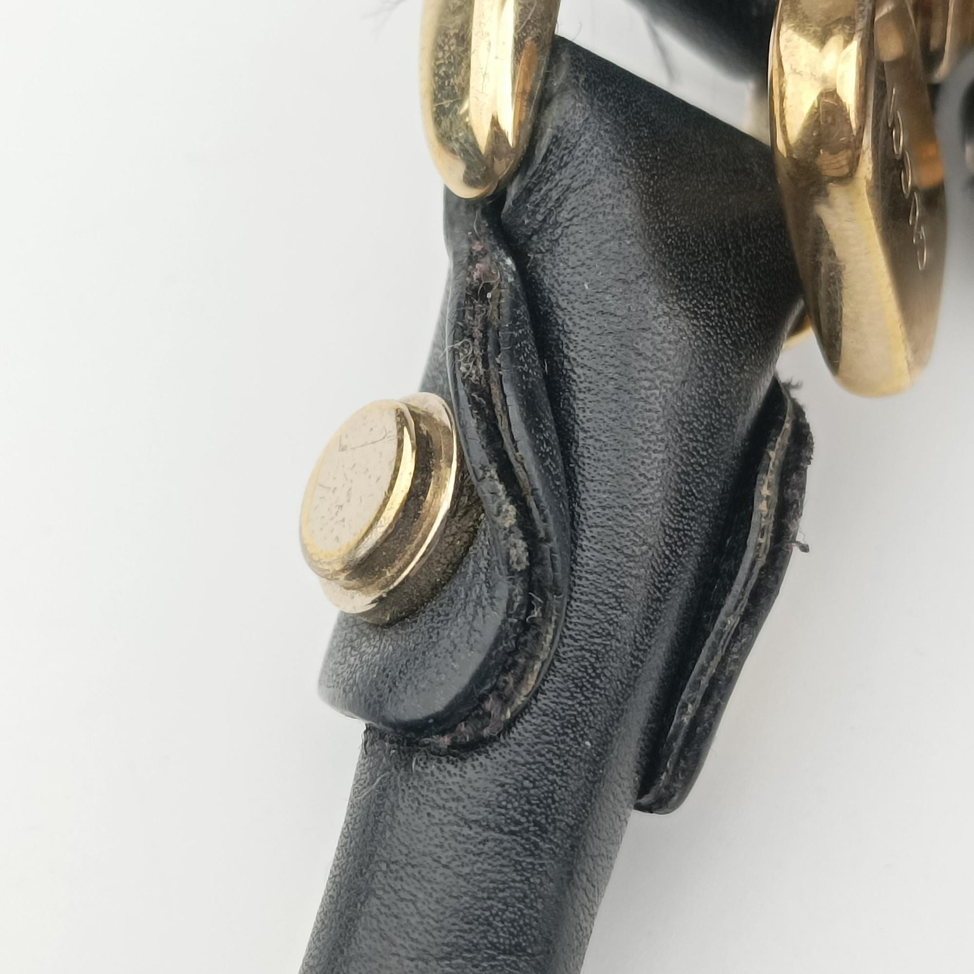 Pre-owned Gucci Abbey D-ring Hobo Black Leather 189833 handbag | stylenewstar