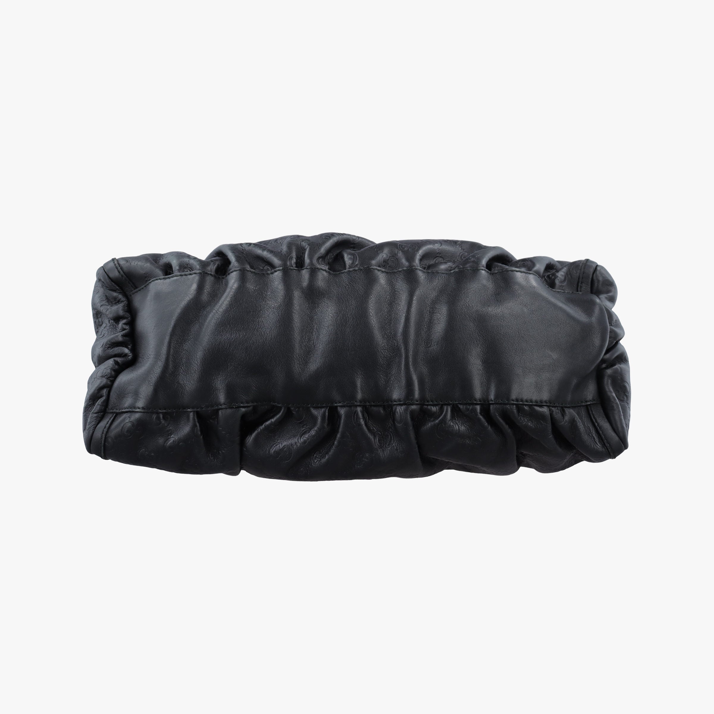 Pre-owned Gucci Abbey D-ring Hobo Black Leather 189833 handbag | stylenewstar