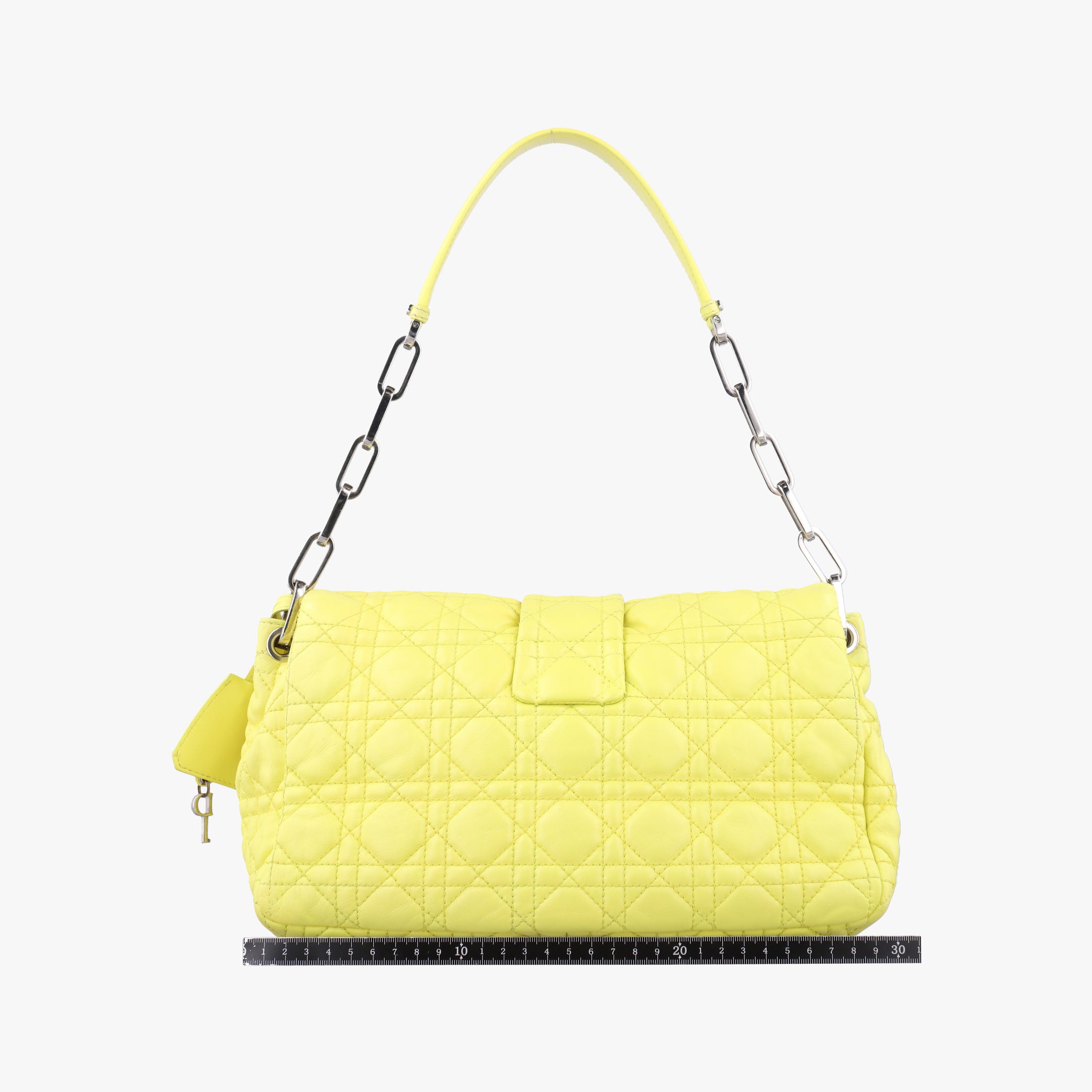 Pre-owned Christian Dior New Rock Yellow lambskin  shoulderbag | stylenewstar