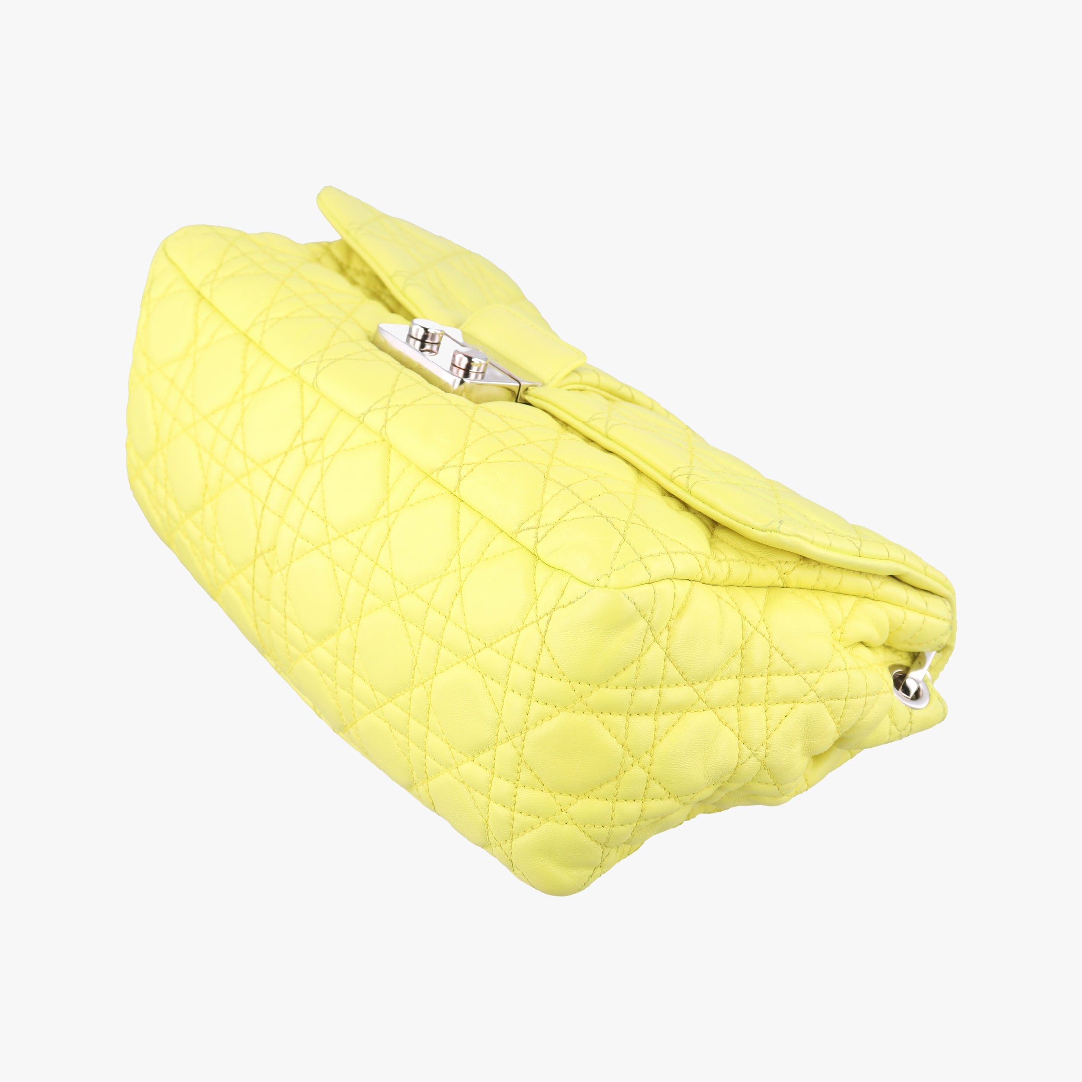 Pre-owned Christian Dior New Rock Yellow lambskin  shoulderbag | stylenewstar