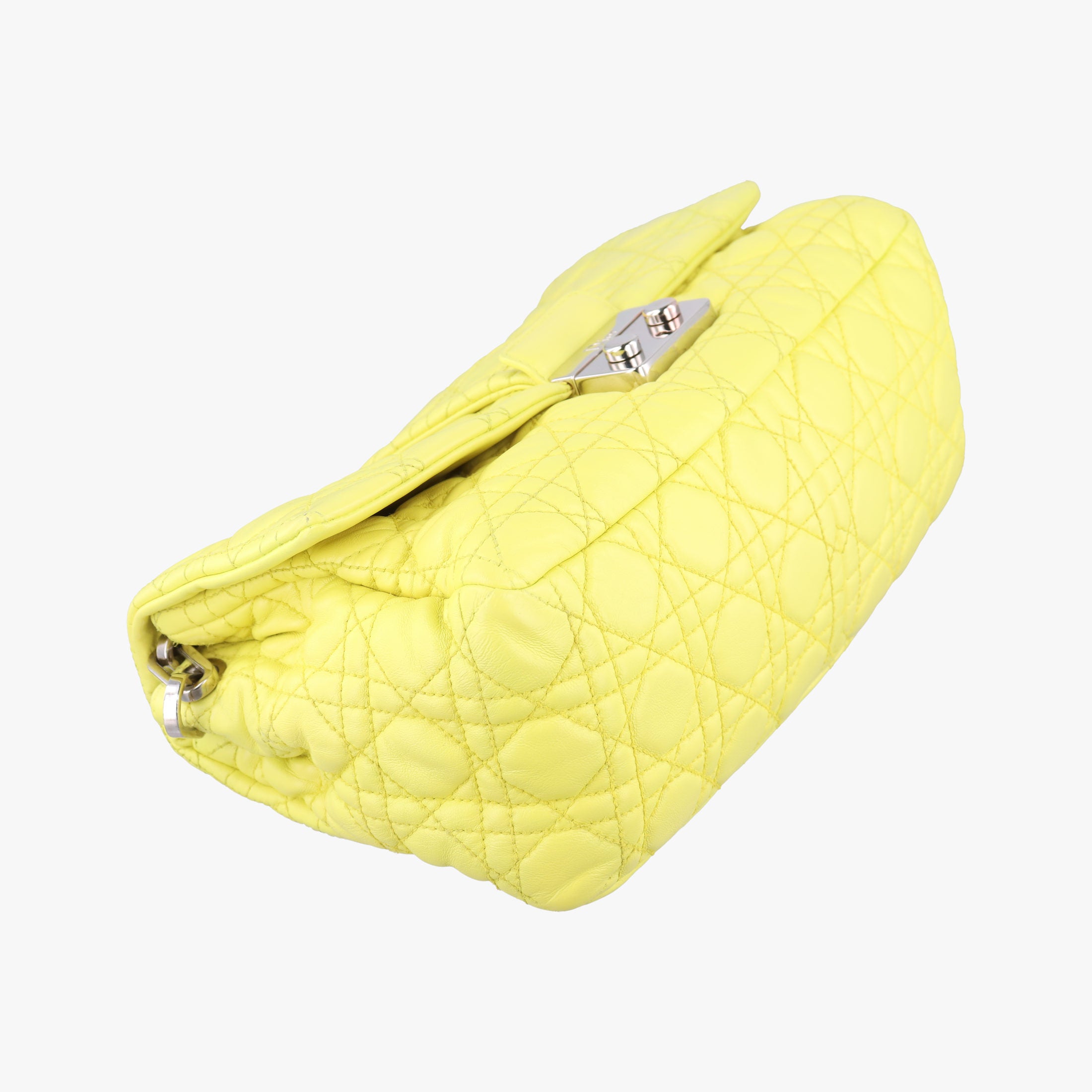 Pre-owned Christian Dior New Rock Yellow lambskin  shoulderbag | stylenewstar